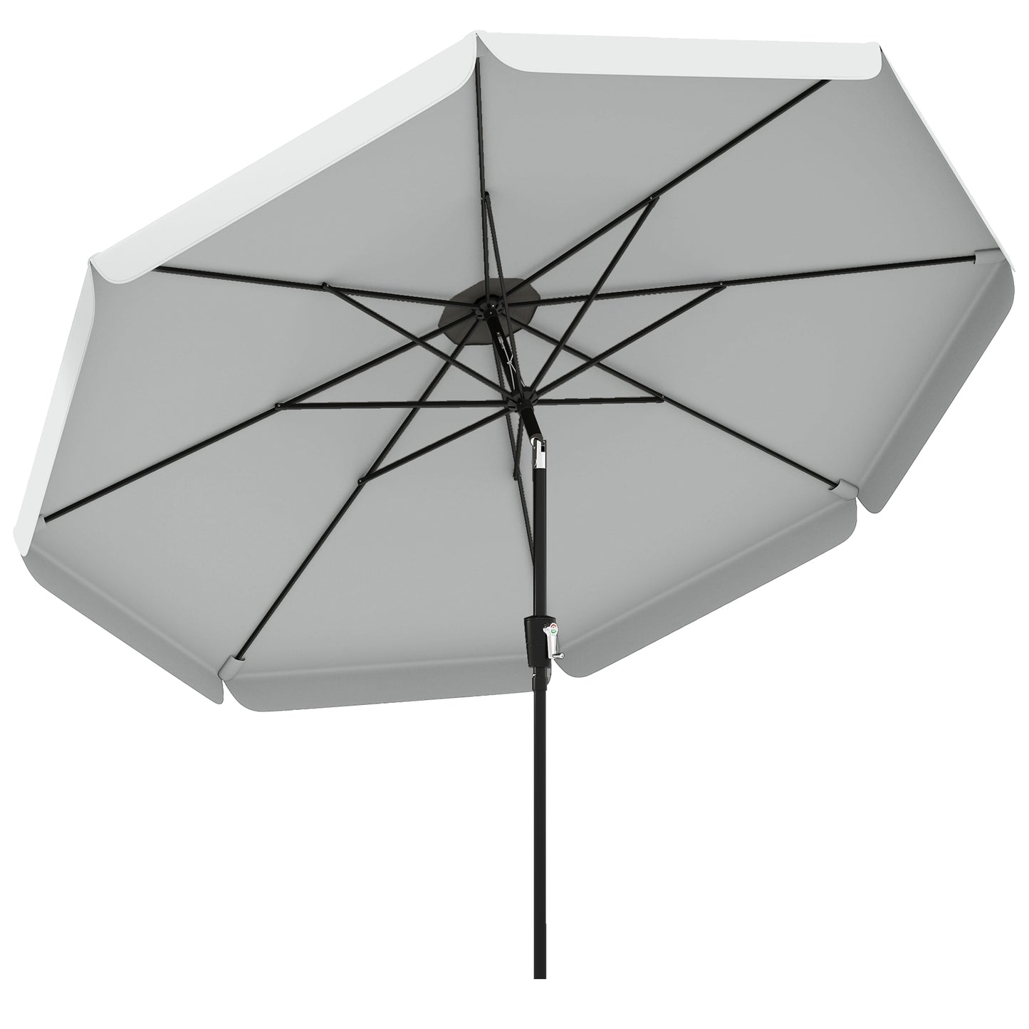3 m Garden Parasol with Tilt Mechanism & Crank Handle