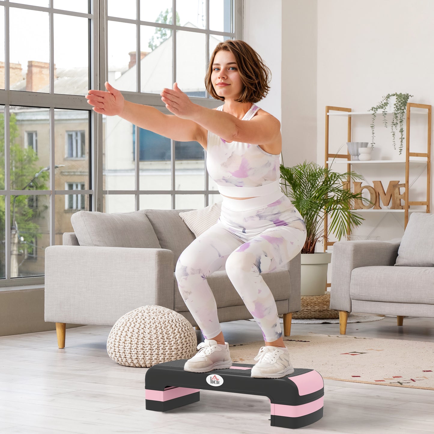 Aerobic Step with 3-Level Adjustable Heights for Home (1)
