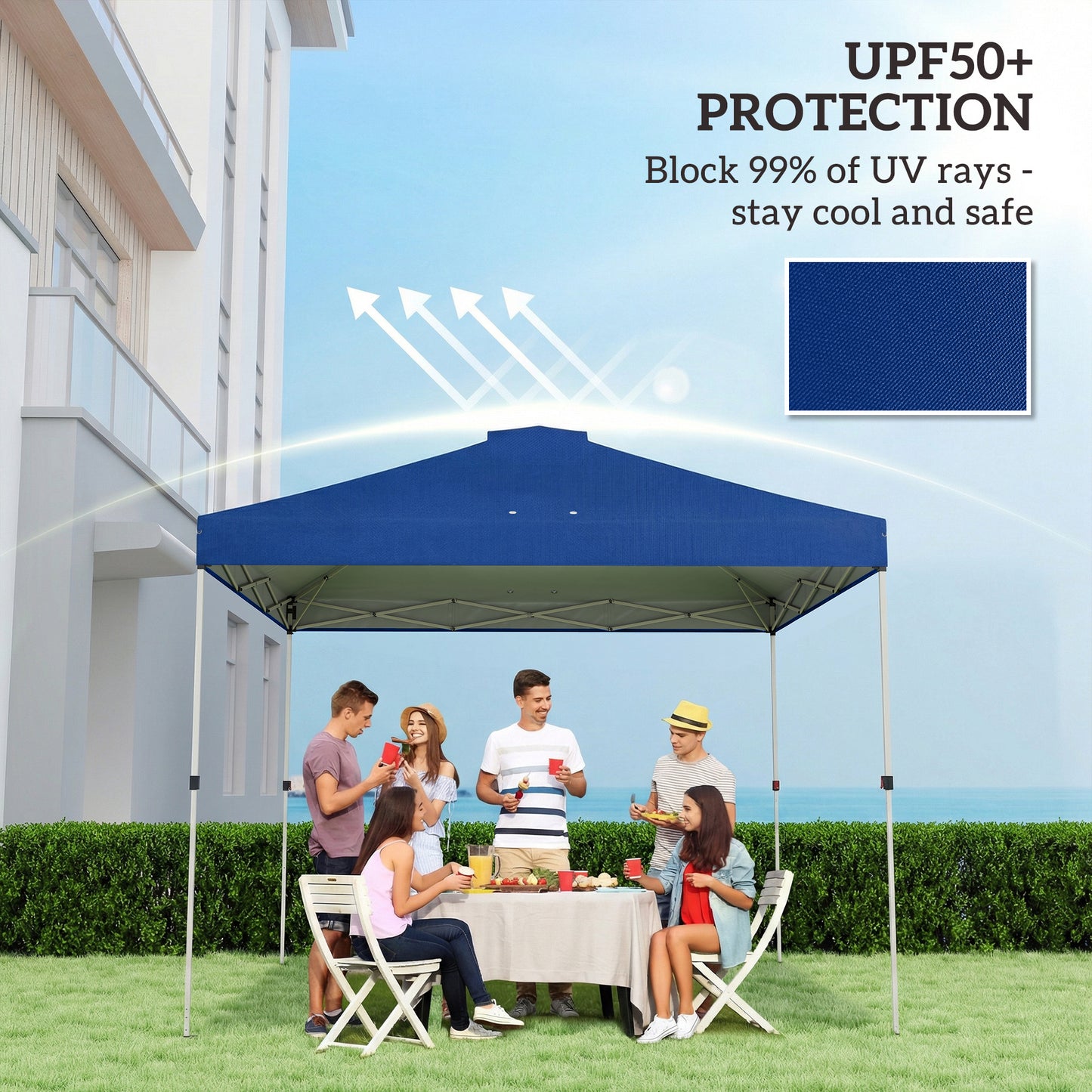 Gazebo Roof Replacement UV50+ Waterproof Pop Up Canopy Cover