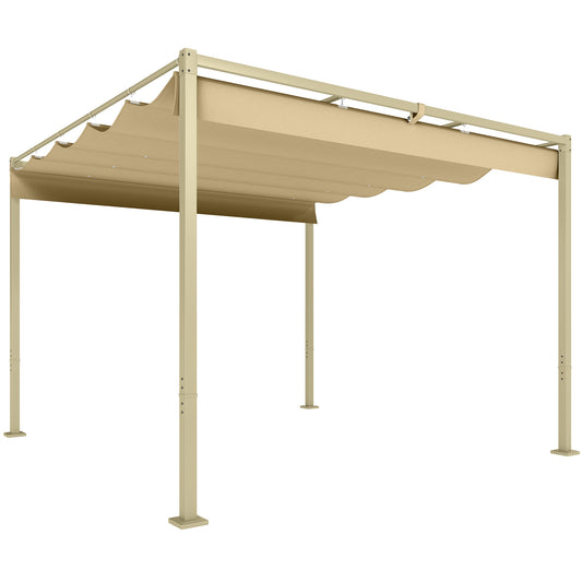 3 x 3m Retractable Roof Metal Pergola