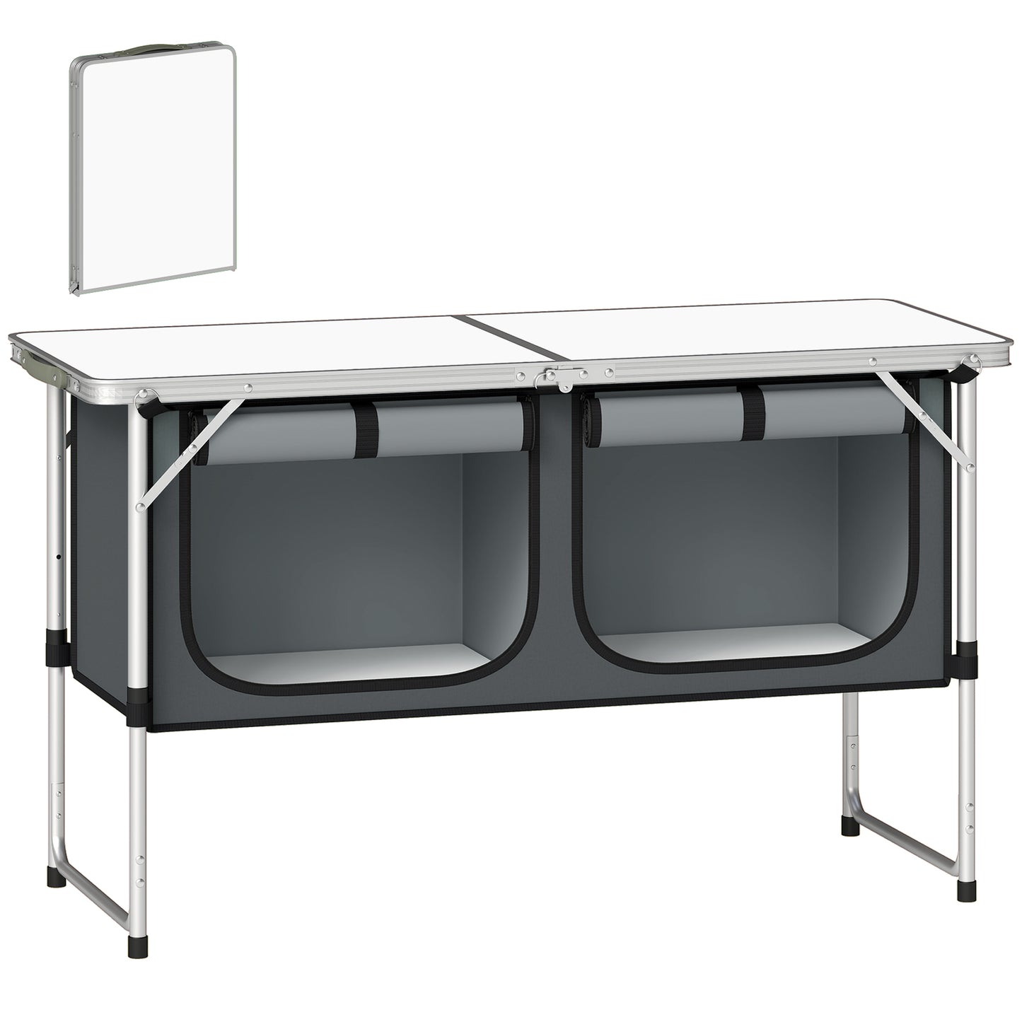 Camping Cupboards Folding Portable Aluminium Camp Cook Station
