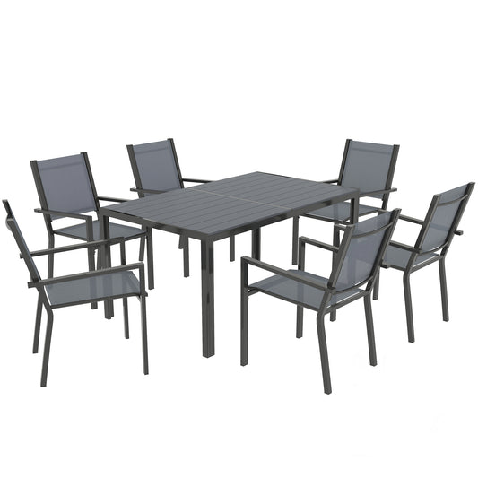 7 Piece Garden Dining Set, Outdoor Furniture Set
