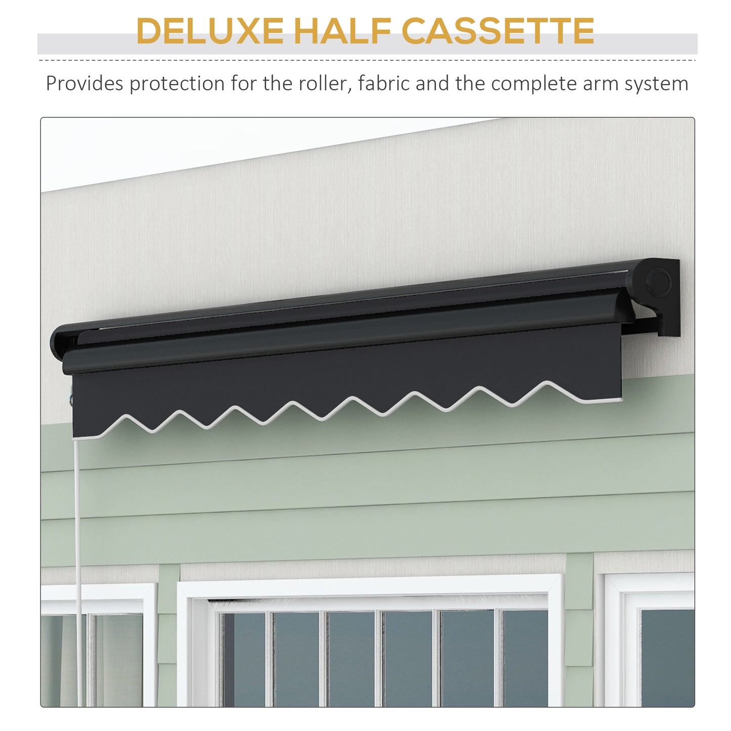 3 x 2.5m Electric Awning with LED Light