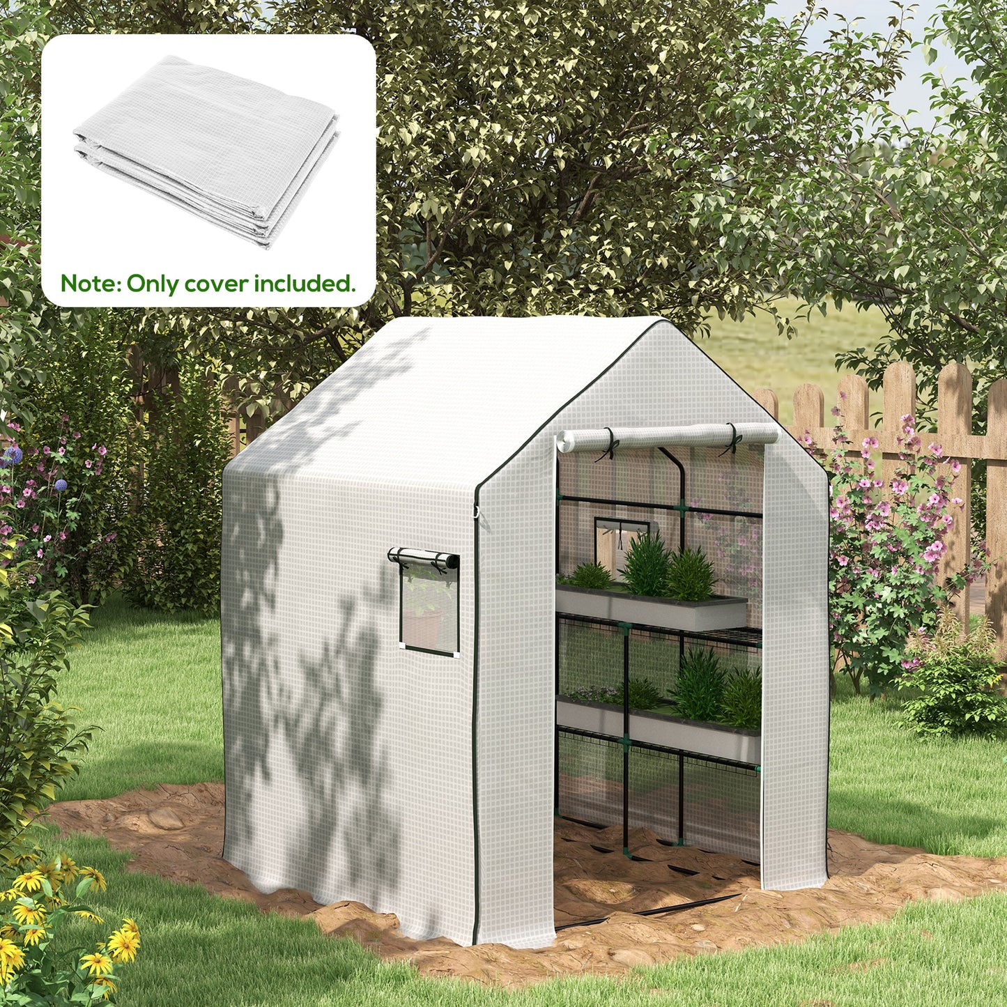 Greenhouse Cover Replacement Walk-in PE Hot House Cover