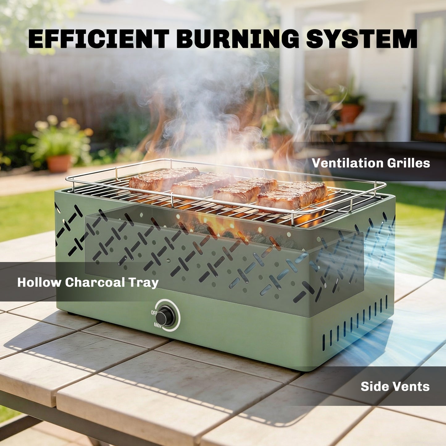 Portable Charcoal BBQ Grill
