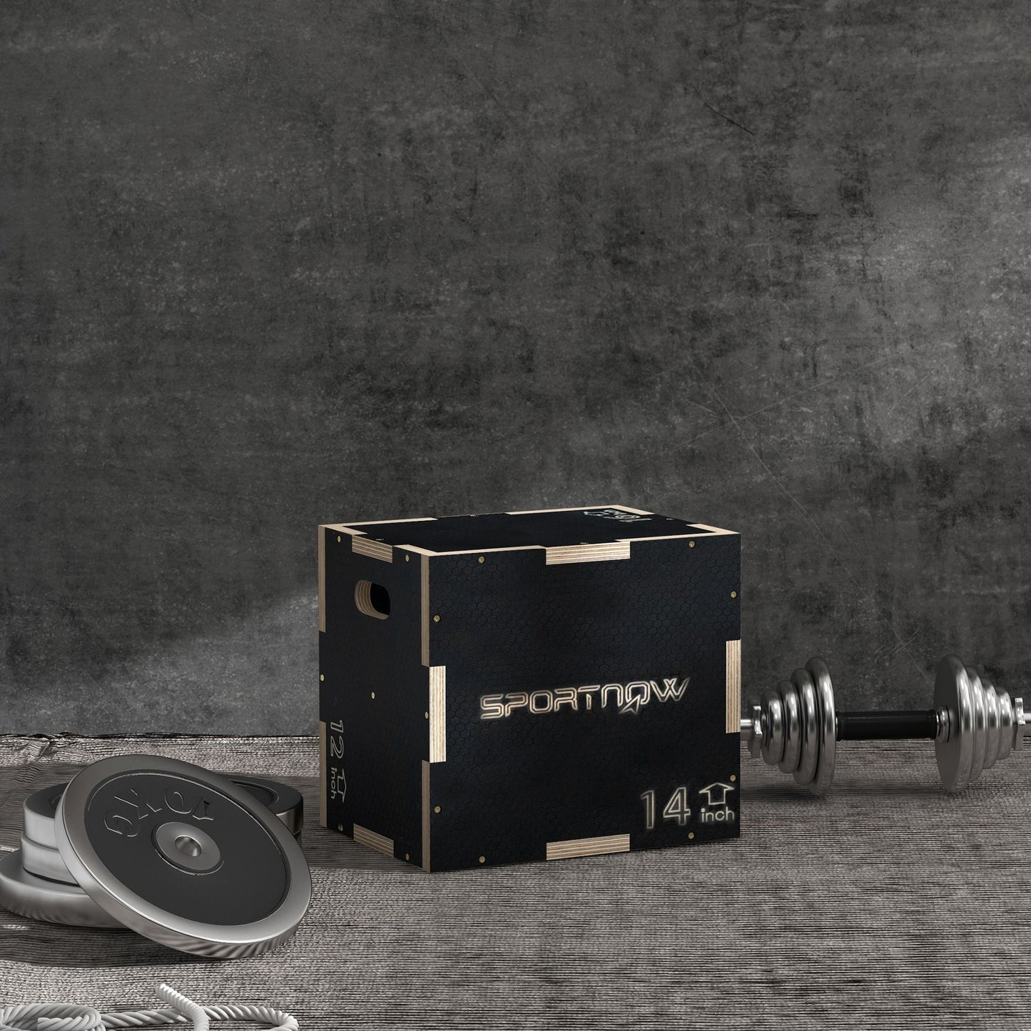 Multi-Faceted Jump Box, Wooden Step Up Box, for Home, Gym, Exercise (1)