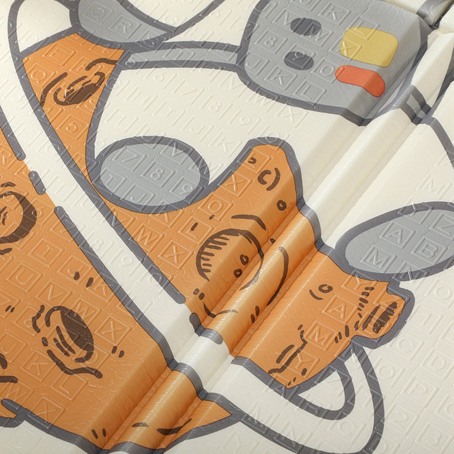 Space-Themed Baby Plat Mat Double Sided, Foldable