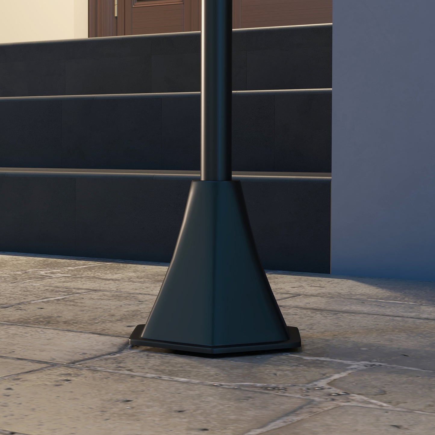 Solar Lamp Post Light, 1.3 M LED Outdoor Street Light