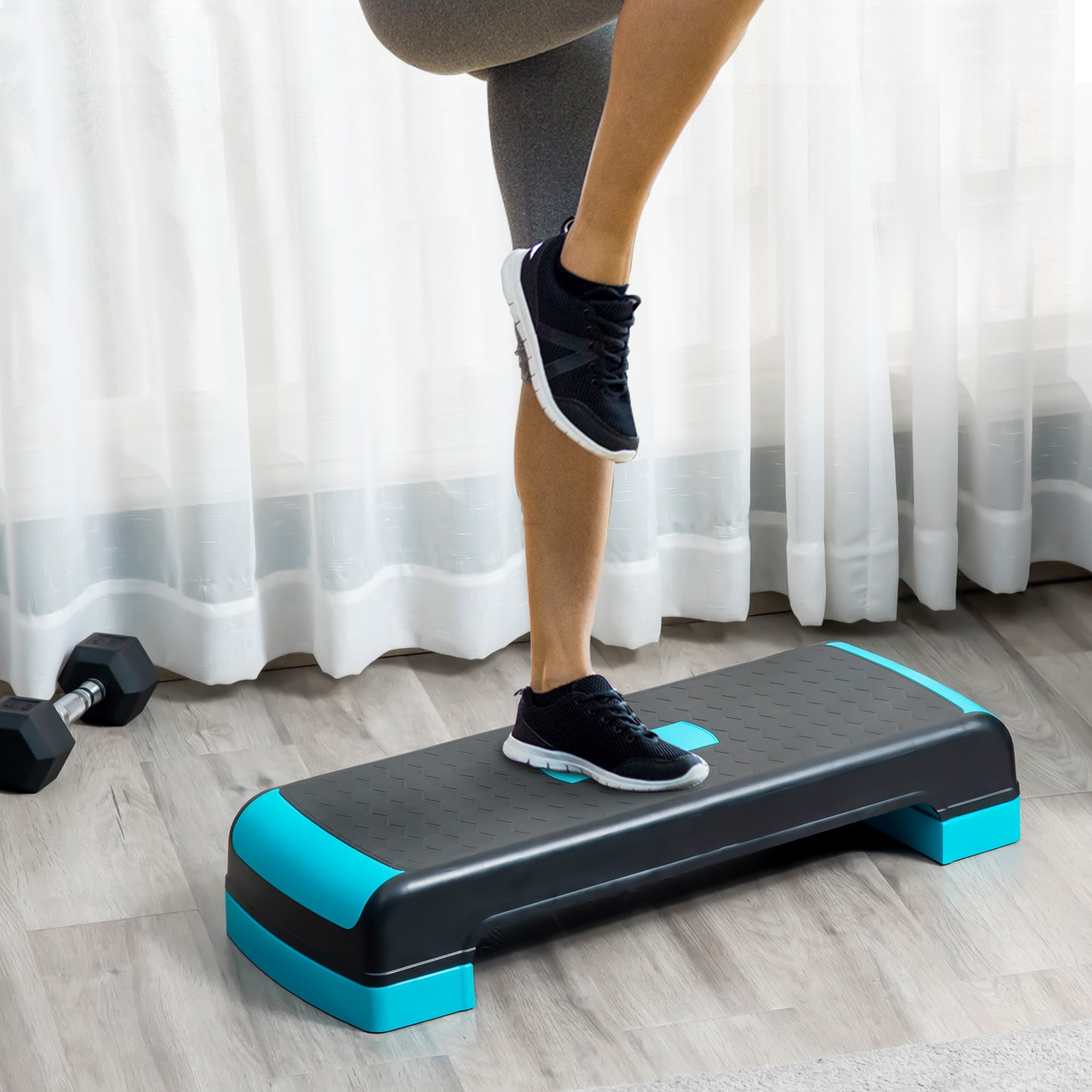 Aerobic Step with 3-Level Adjustable Heights for Home (1)