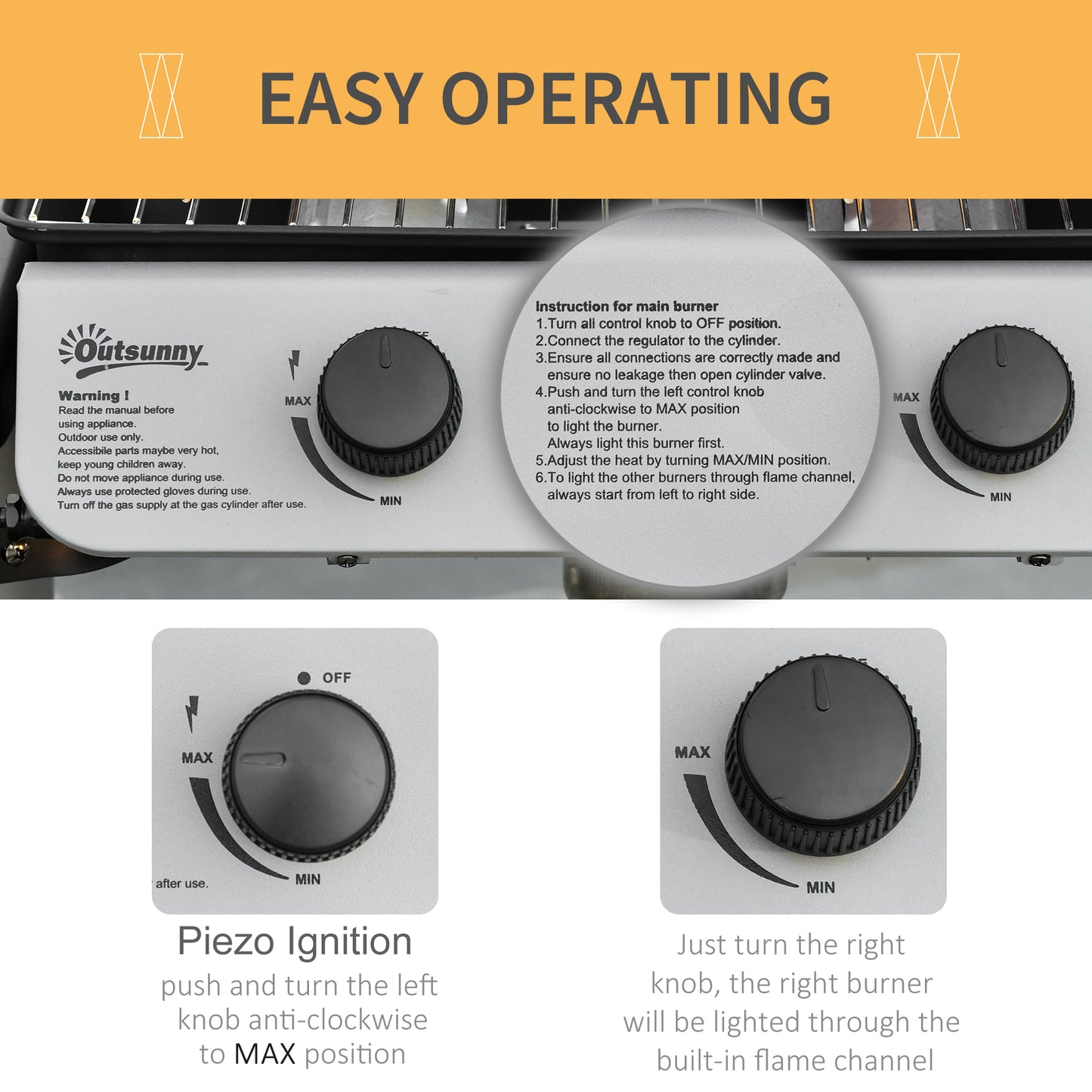 2 x 2.8kW Burner Gas BBQ