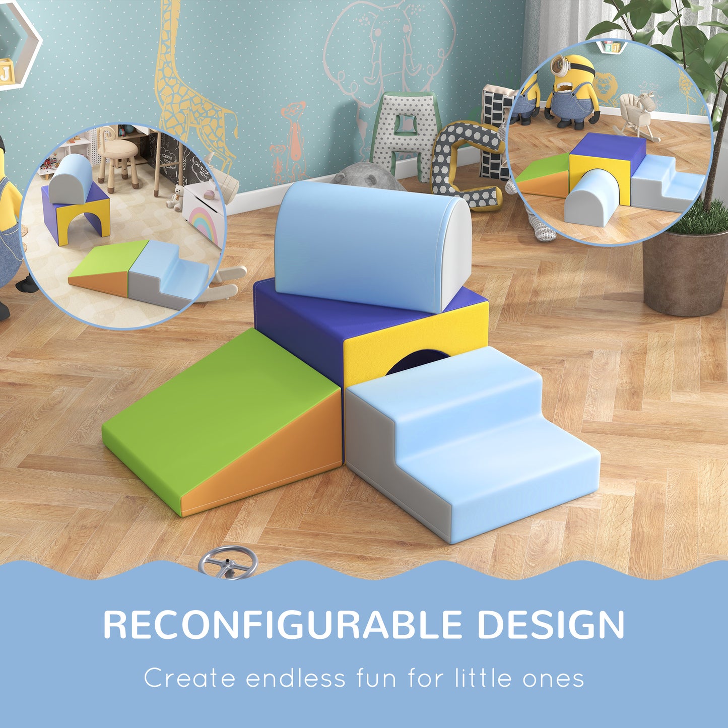 4-Piece Soft Play Set for Toddlers