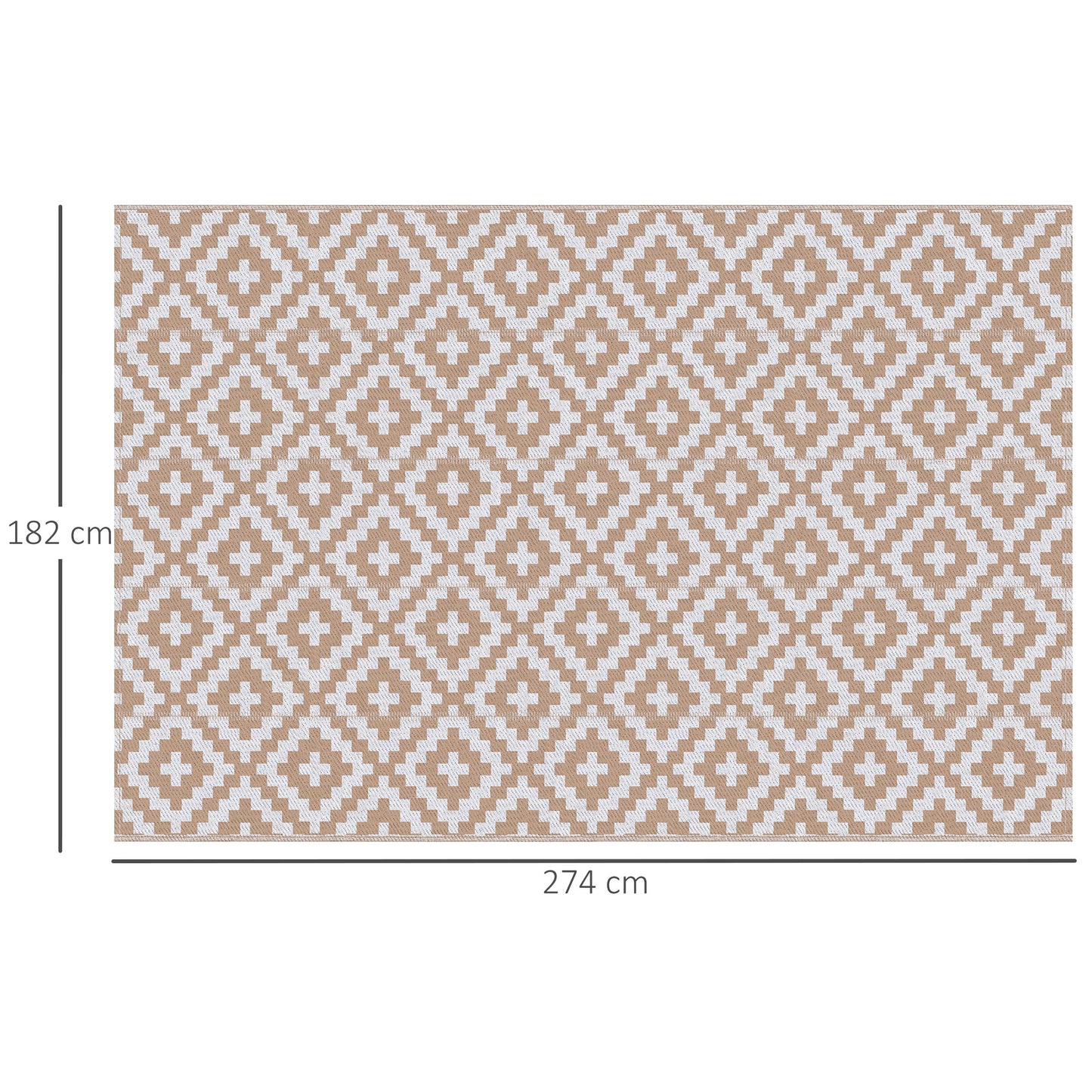 Reversible Outdoor RV Rug, Patio Floor Mat
