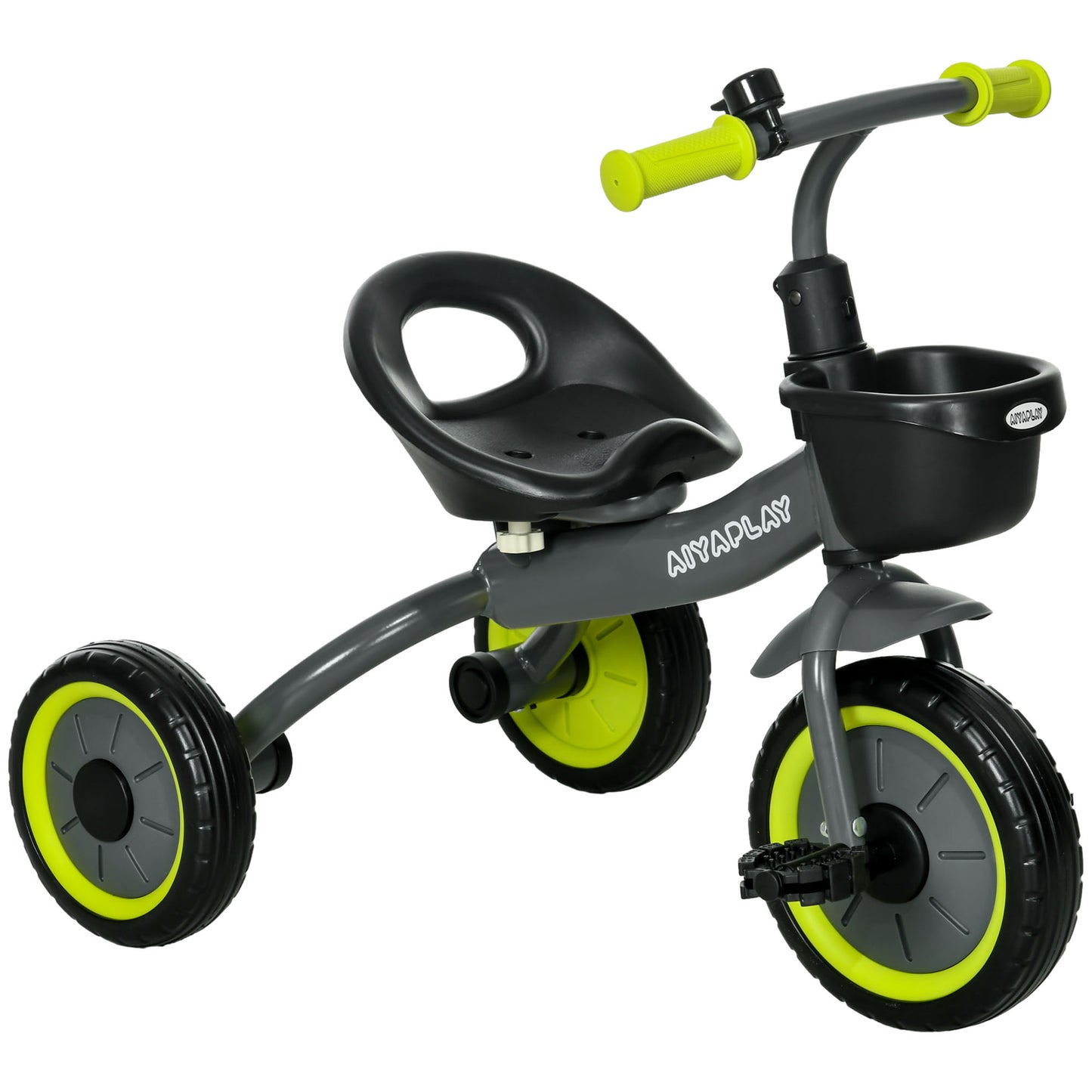 Kids Trike, Tricycle, with Adjustable Seat, Basket, Bell