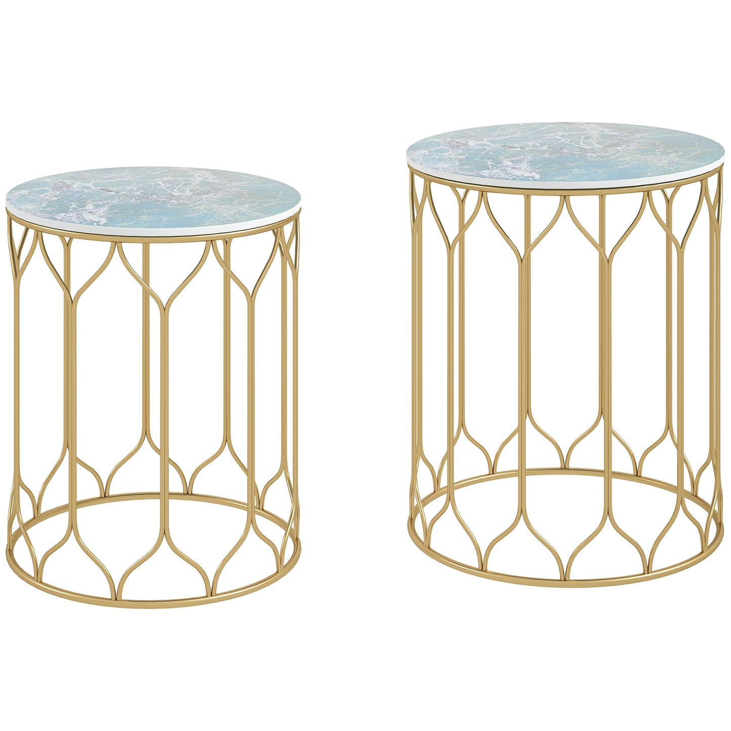 Round Coffee Table Set of 2