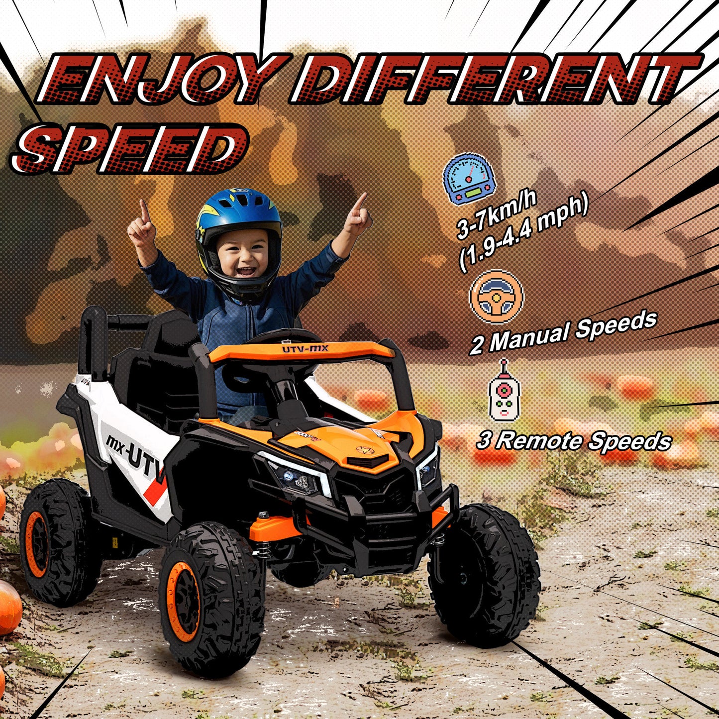 12V Kids Ride On Car with Remote Control (1)