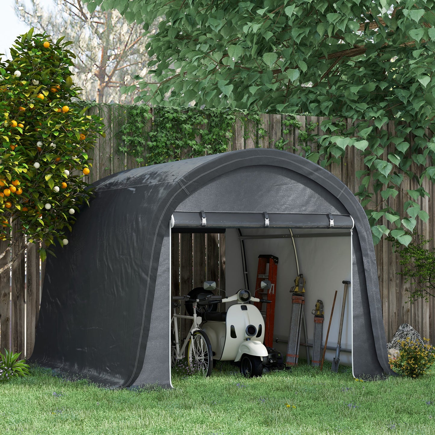 3 x 3(m) Garden Storage Tent, Heavy Duty Outdoor Shed