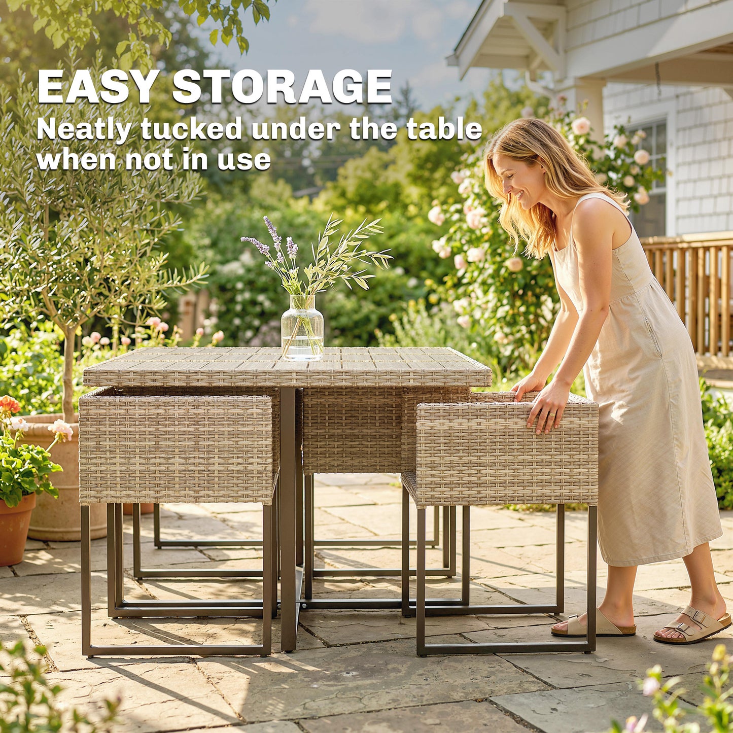 7 Piece Rattan Garden Furniture Set (1)
