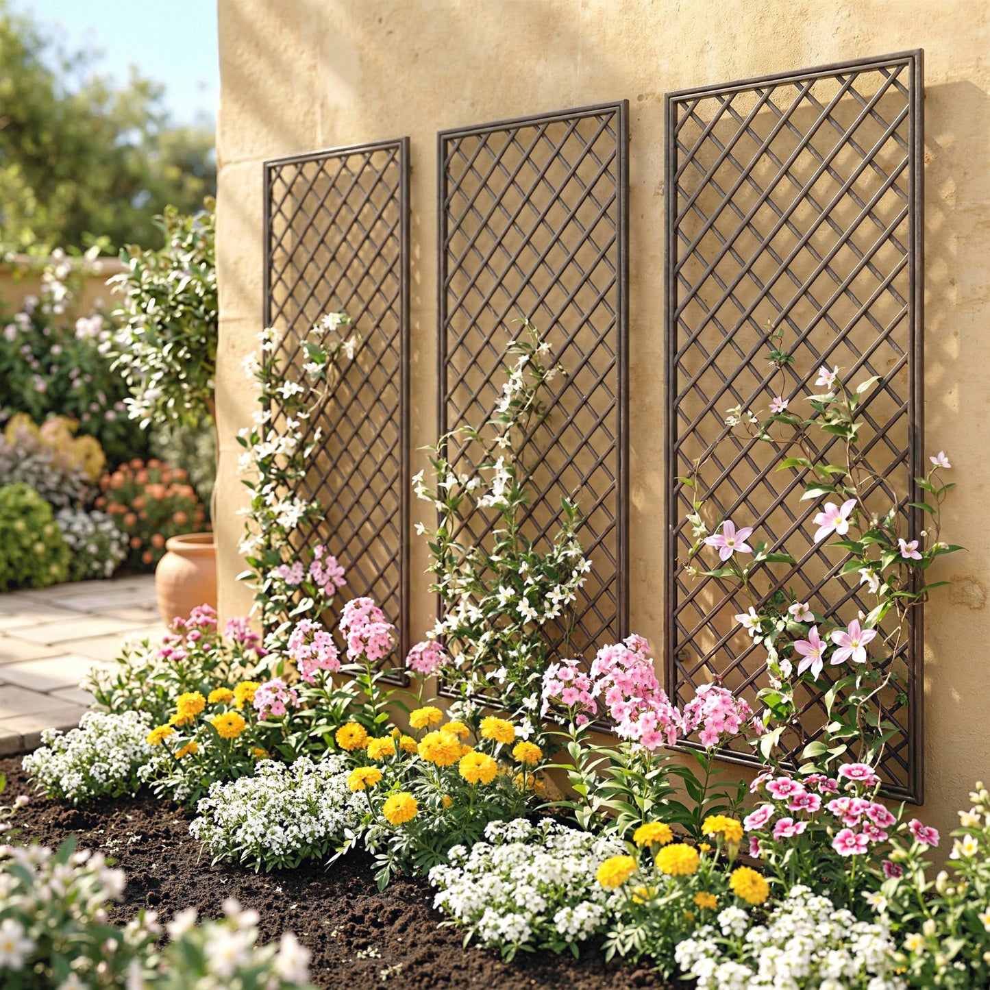 Garden Trellis, Decorative Trellis Panels for Climbing Outdoor Plants