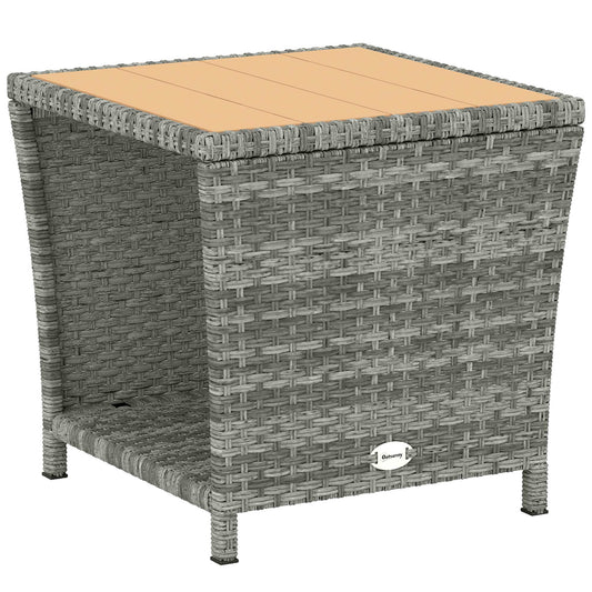 Side Table 2-Tier Outdoor Coffee Table (2)