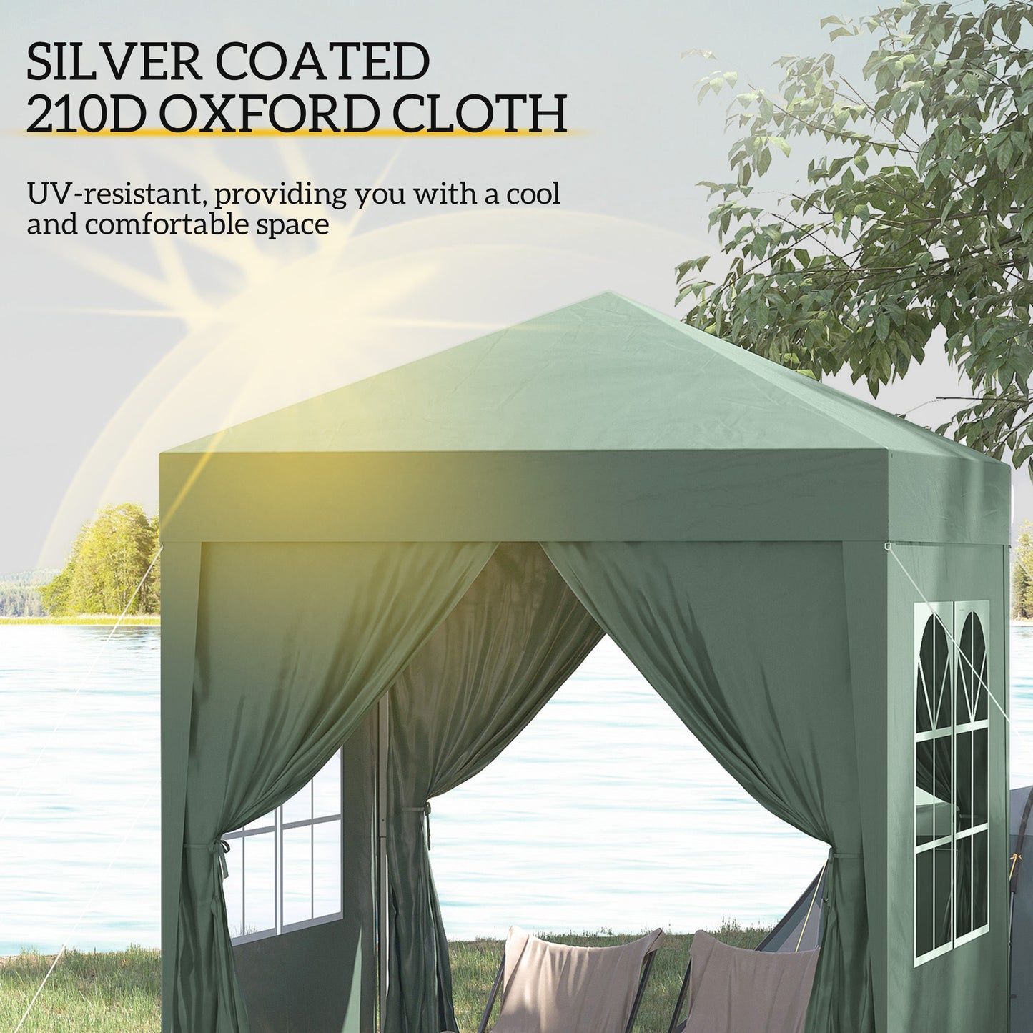 2 x 2 m Garden Pop Up Gazebo, Wedding Party Tent Marquee
