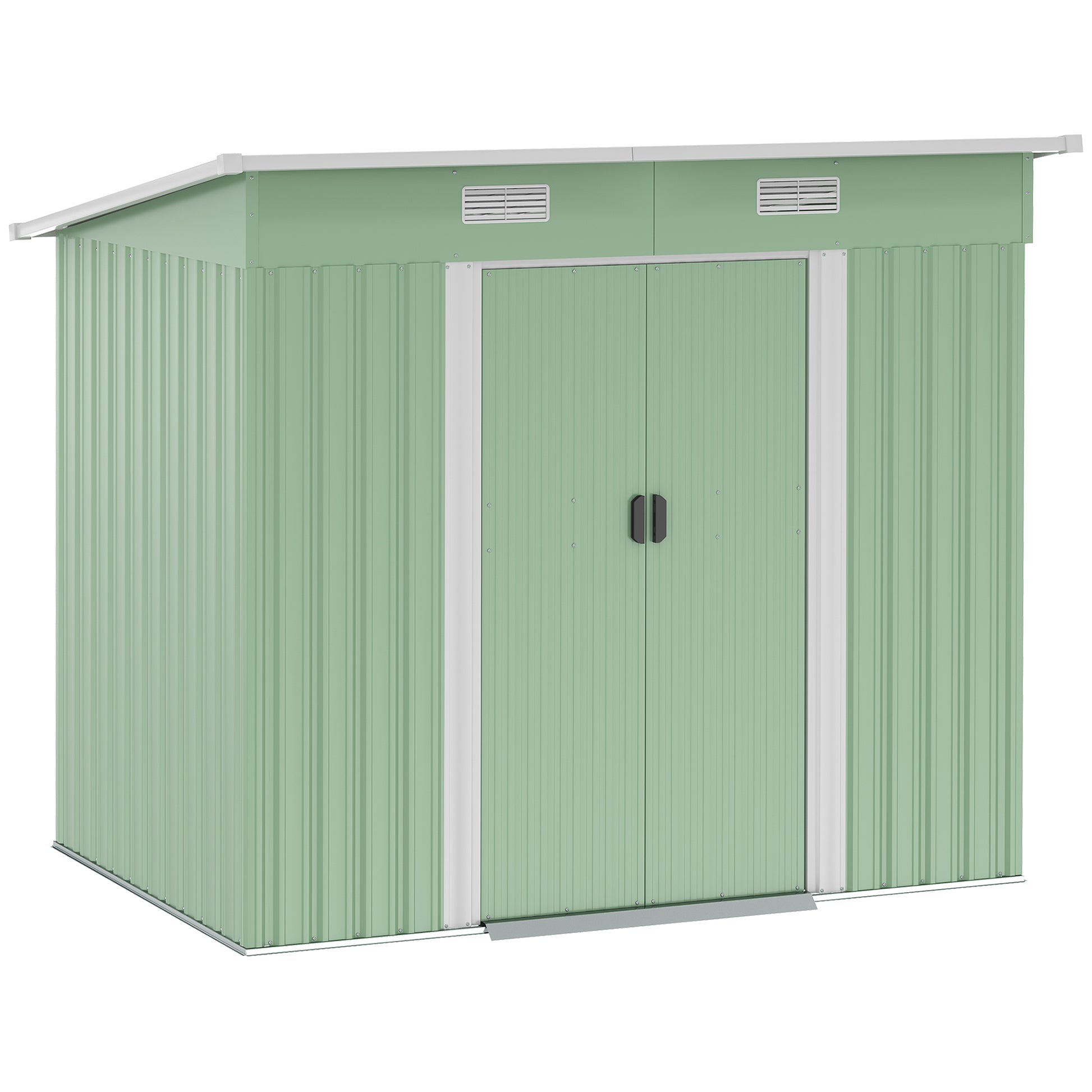 7 x 4ft Outdoor Garden Metal Storage Shed