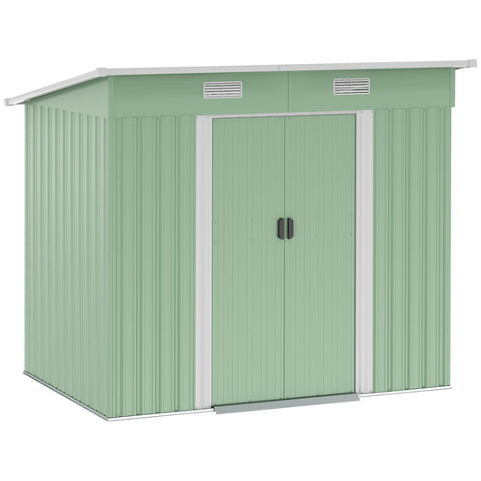 7 x 4ft Outdoor Garden Metal Storage Shed