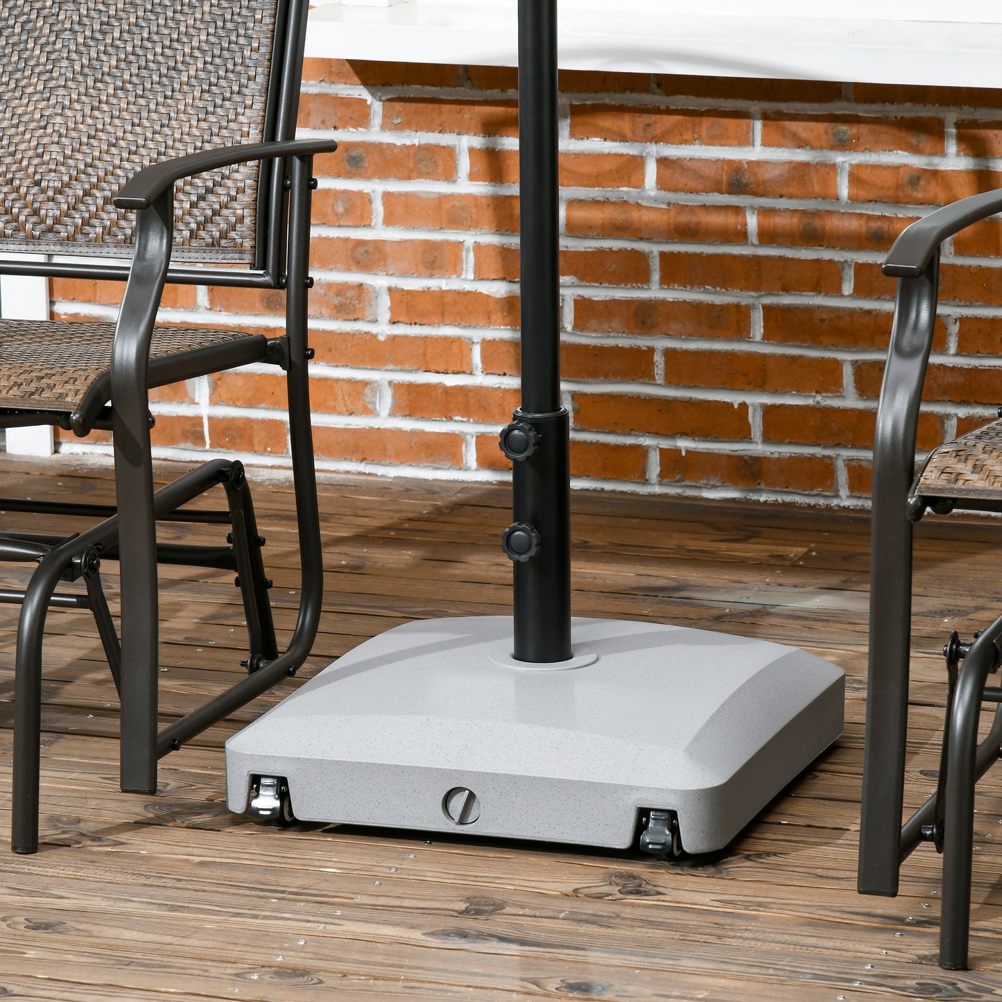 Garden Parasol Base Holder, 24kg Water or 30kg Sand Filled