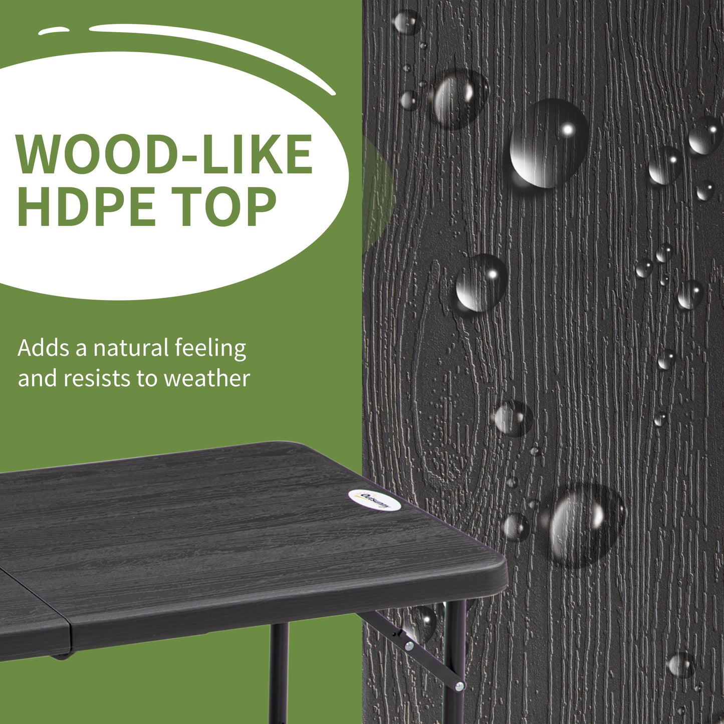 Foldable Patio Dining Table for 4