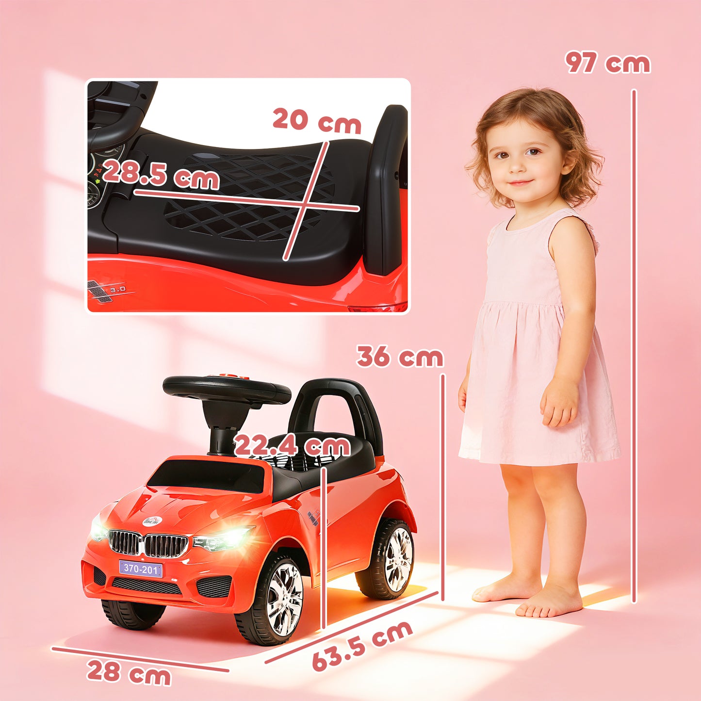 Ride on Car Baby Toddler Walker Foot to Floor Sliding Car Slider