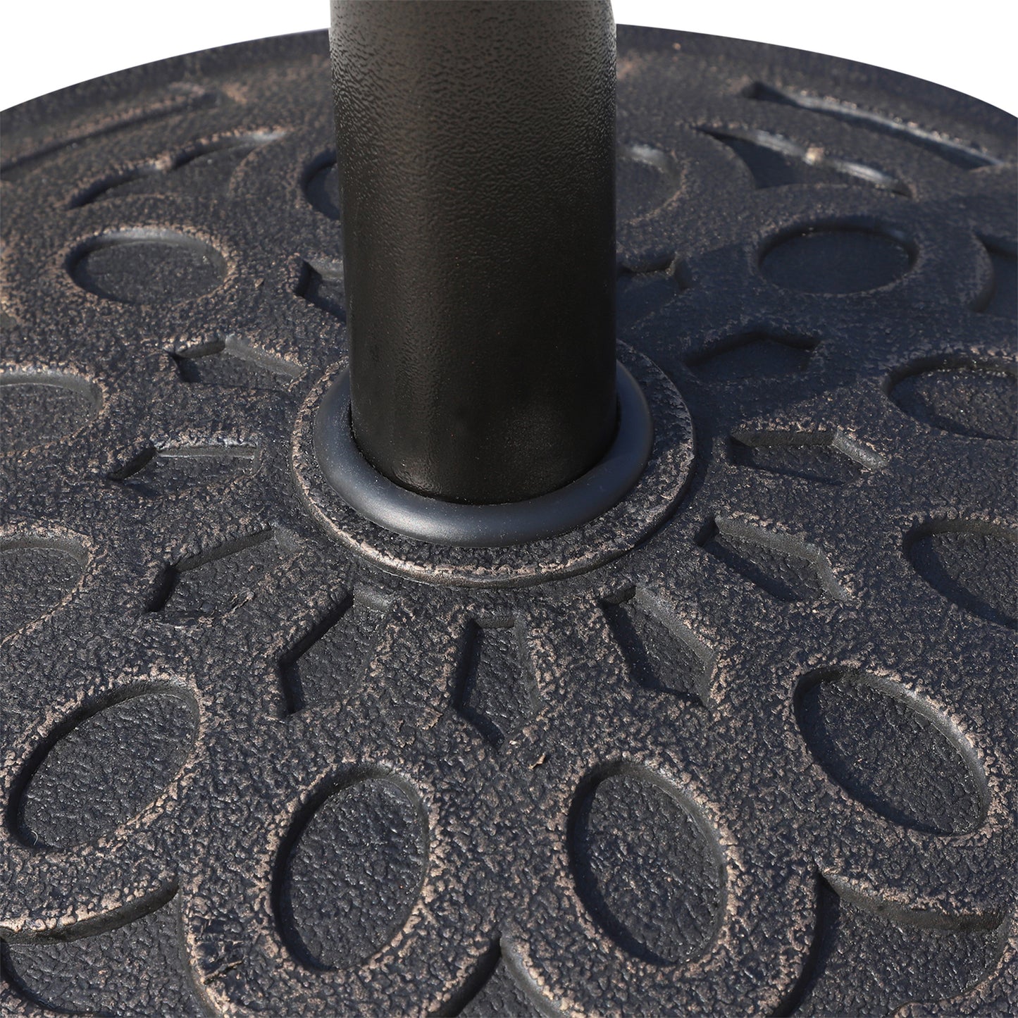 14kg Round Garden Parasol Base Holder Decorative Resin Market
