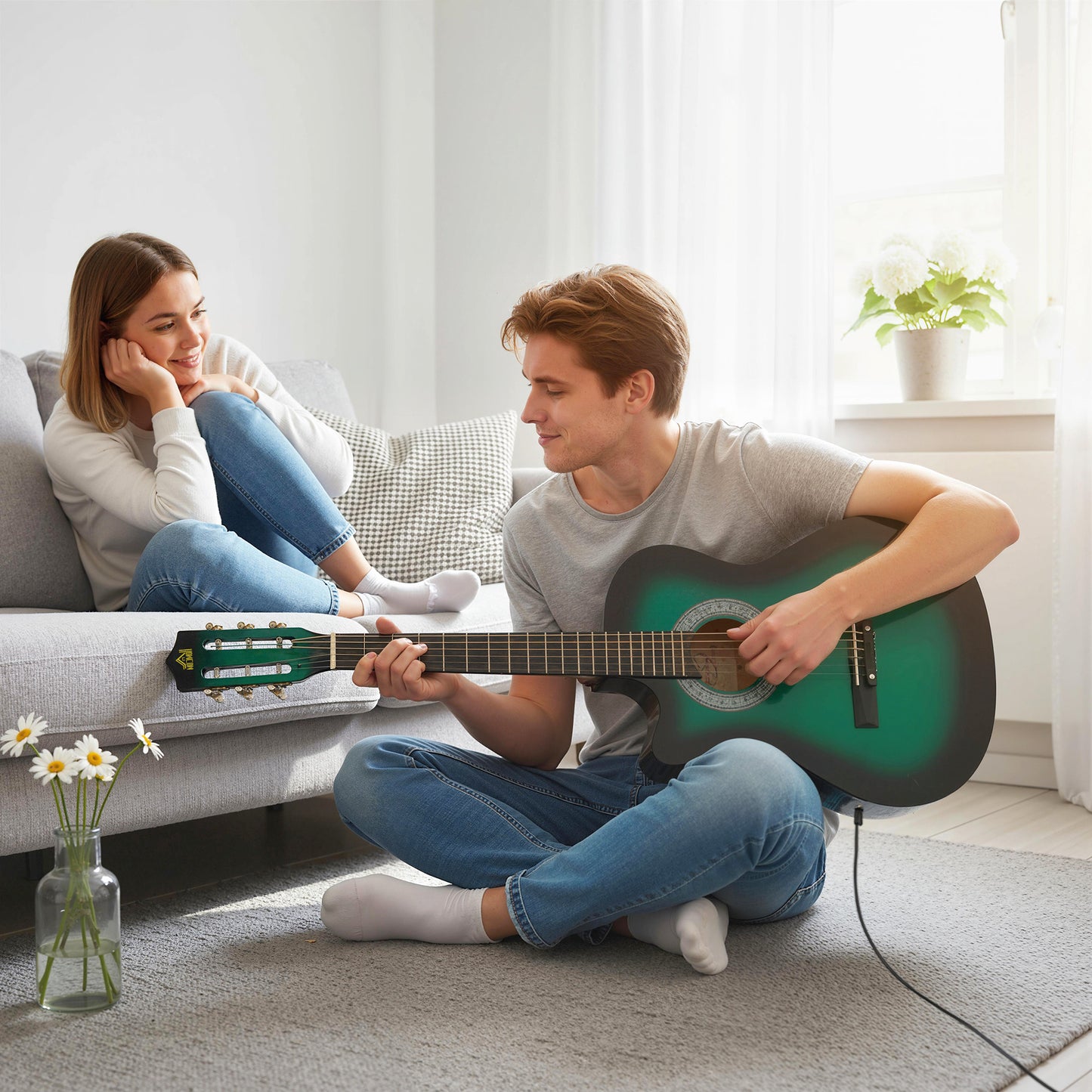 38 Inch Acoustic Electric Guitar