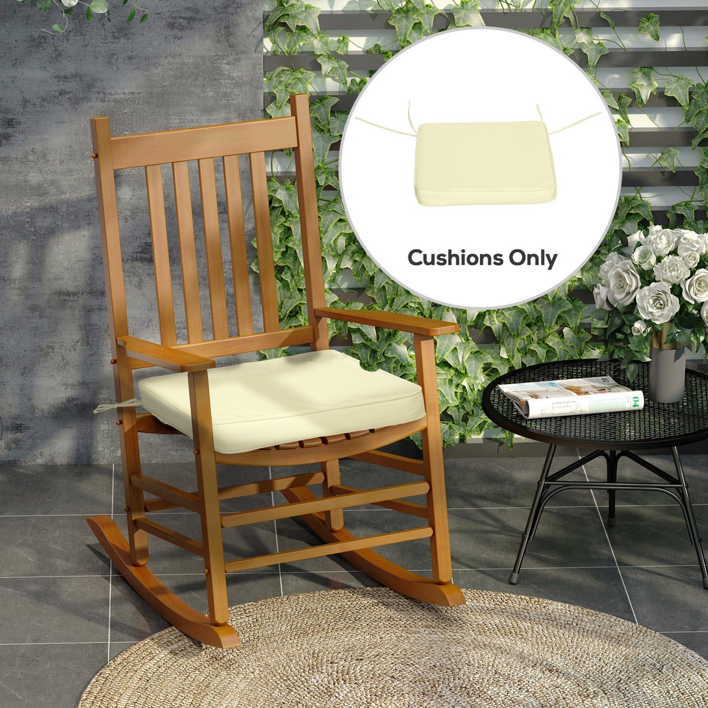 Set of 6 Pcs Chair Cushion, 42Lx42Wx5T cm