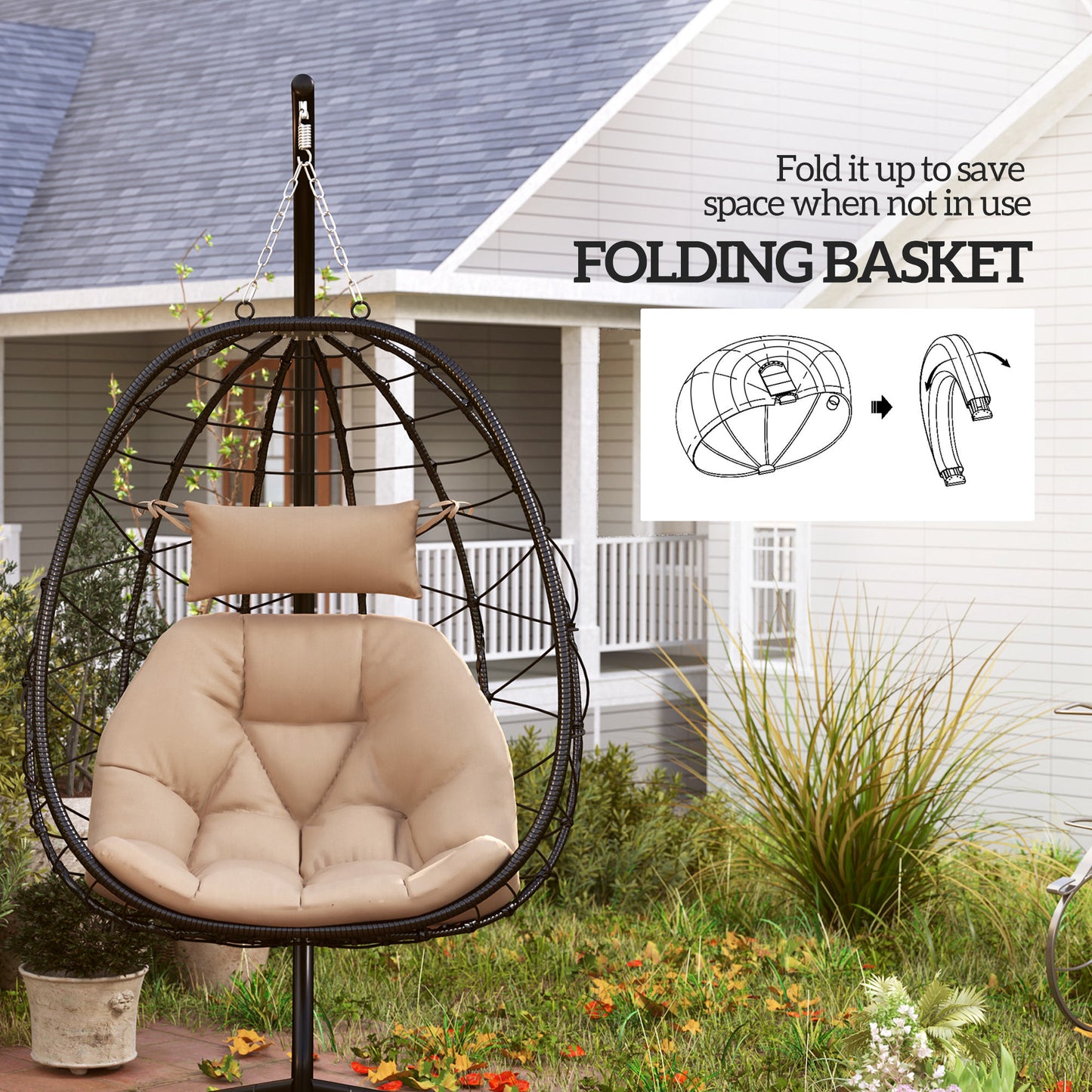 Hanging Egg Chair Outdoor Indoor Garden Swing Chair (6)