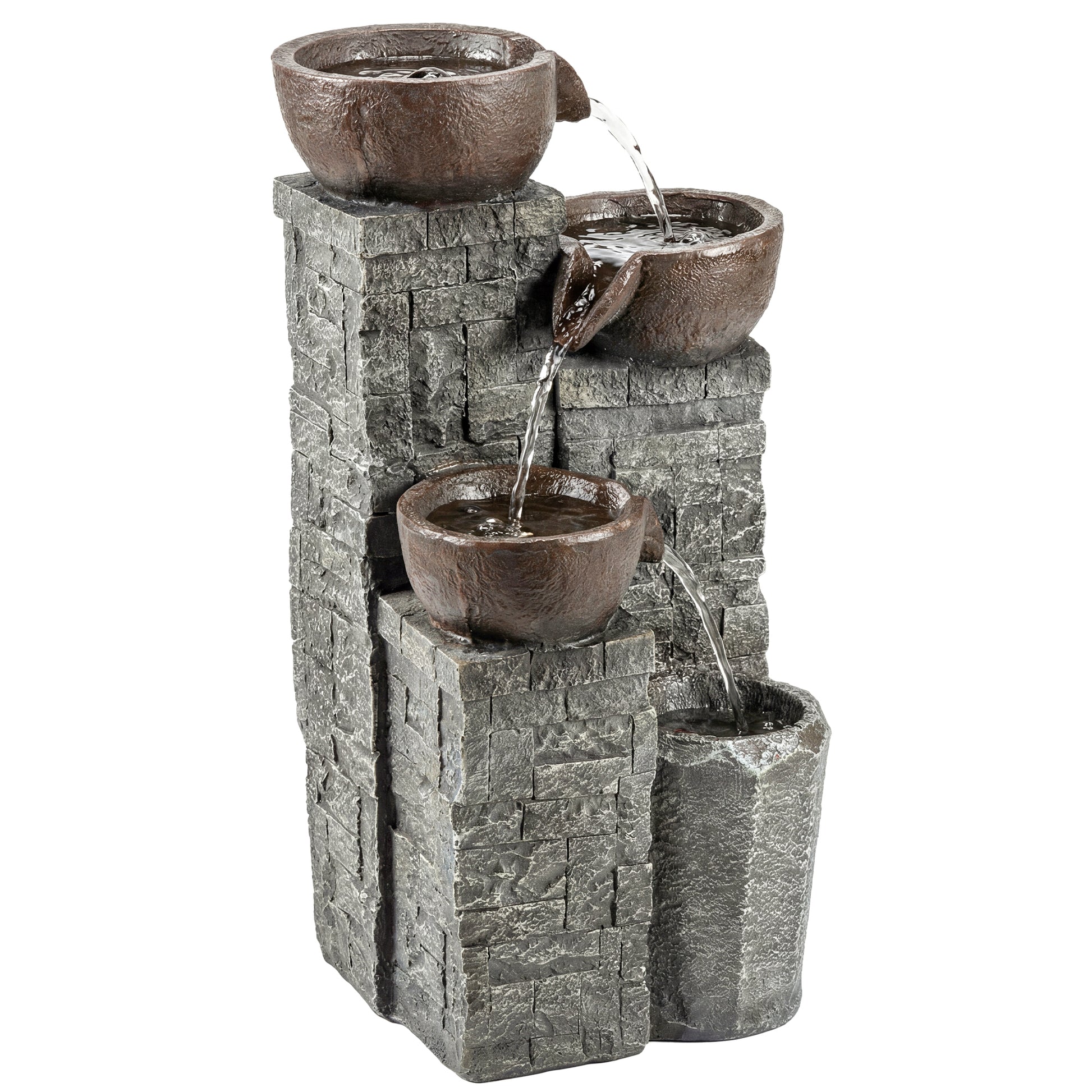 4-Tier Outdoor Fountain, Cascading Waterfall