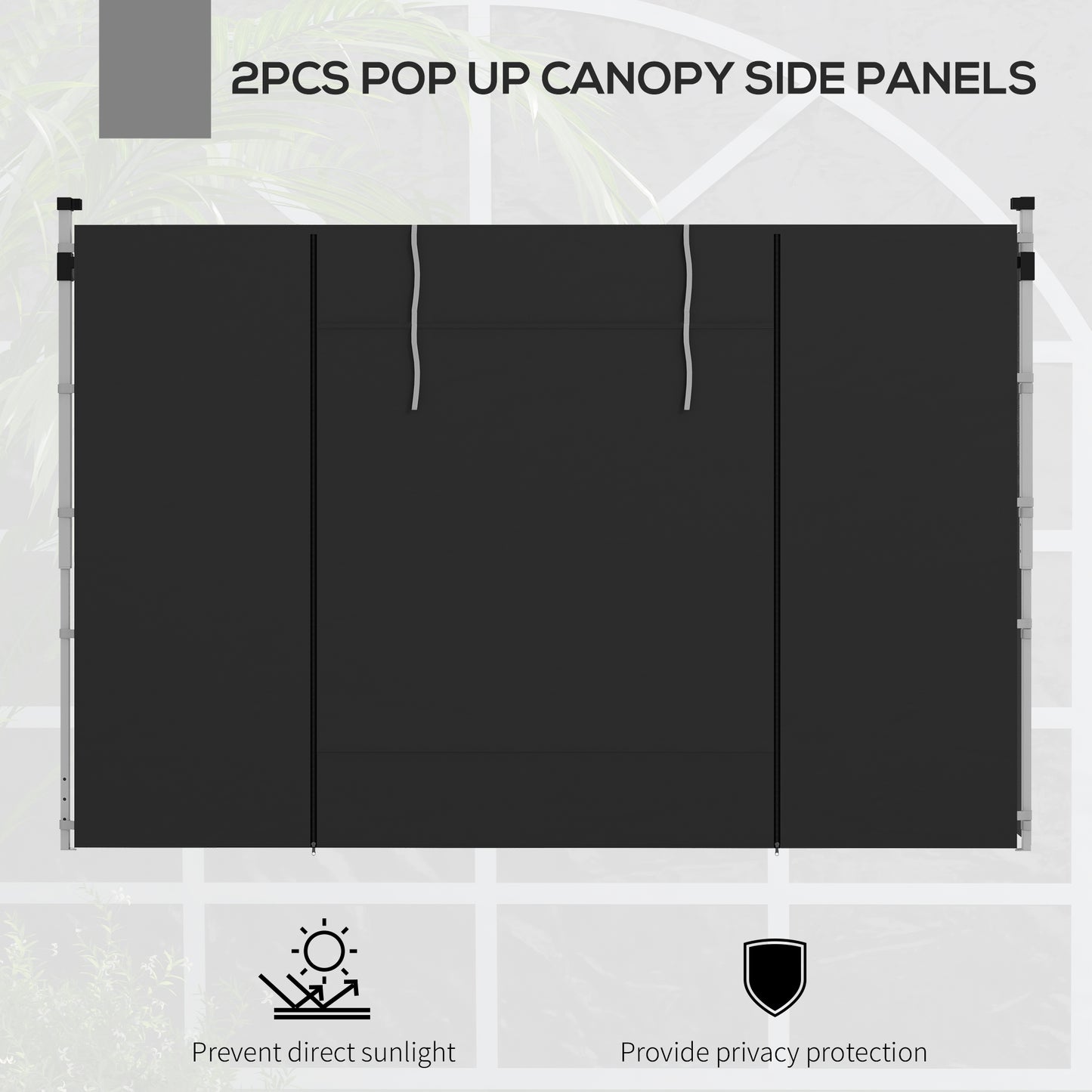 Gazebo Side Panels, 2 Pack Sides Replacement