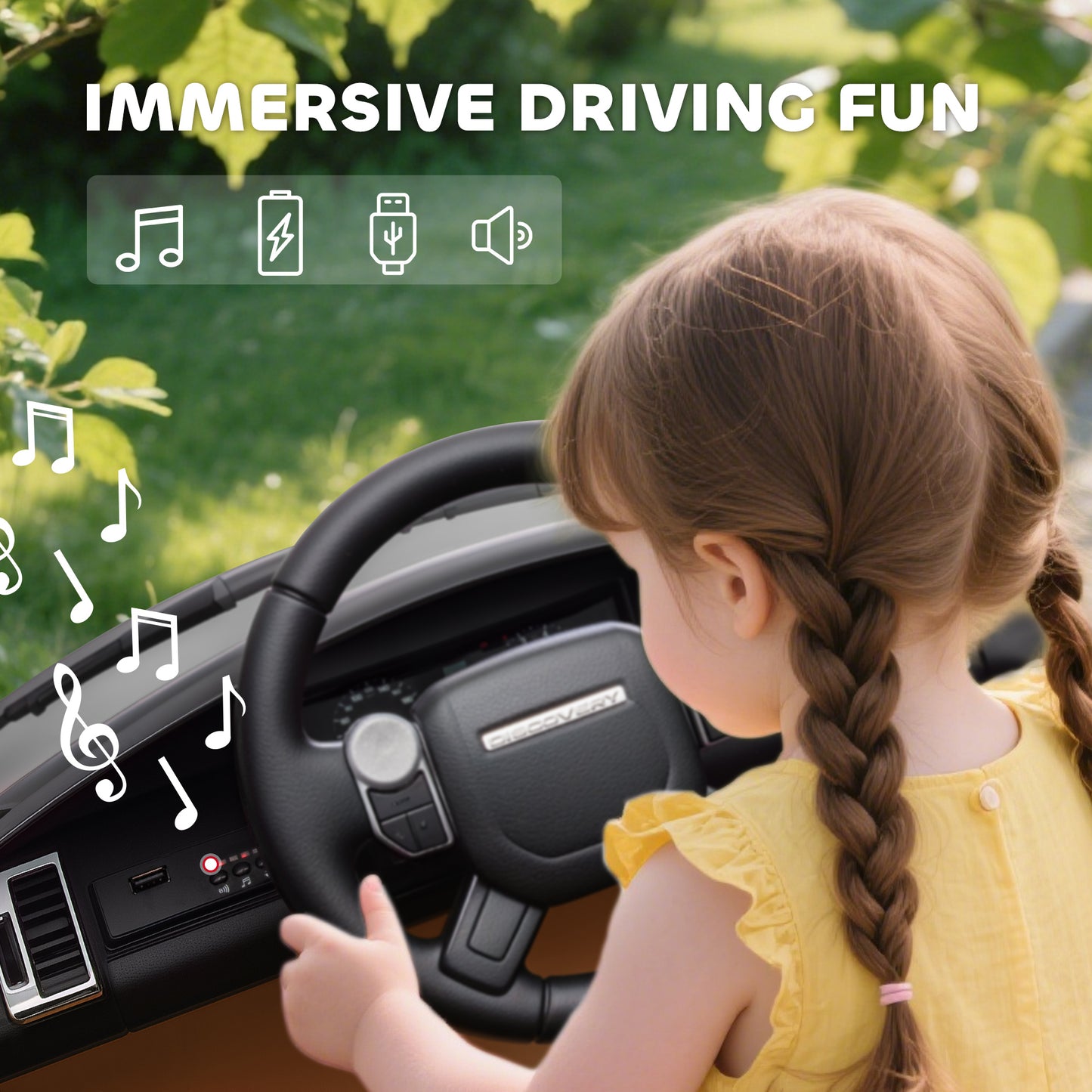 Land Rover Discovery Licensed 12V Kids Electric Car with Remote