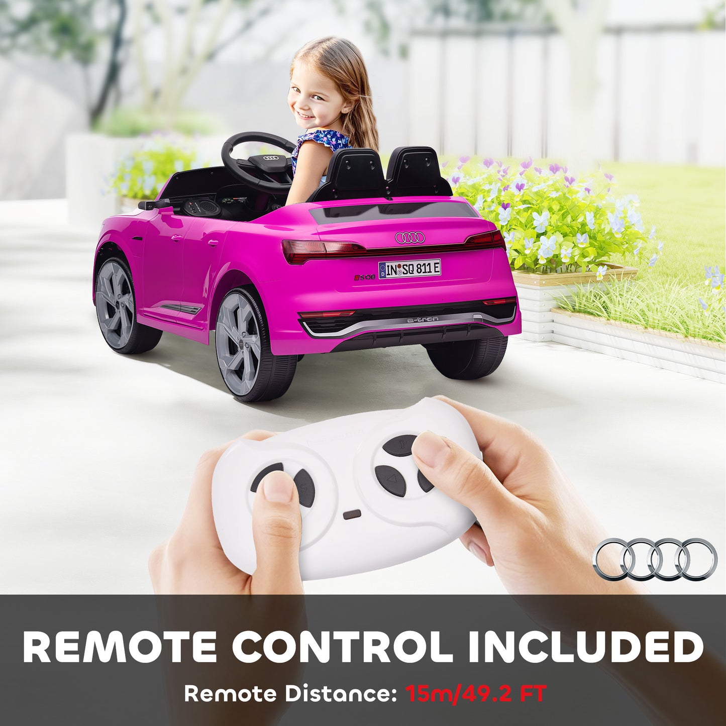Audi Q8 e-tron Sportback Licensed 12V Ride on Car w/ Remote