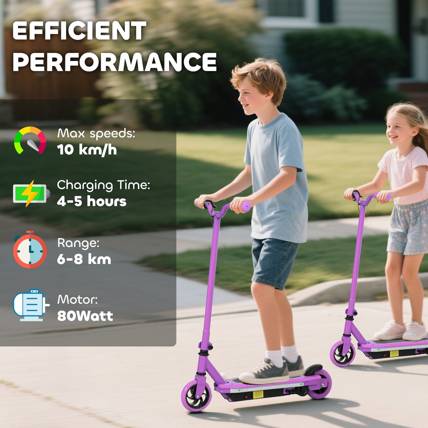 Electric Scooter for Kids 6-14 Years, with Colourful Lights