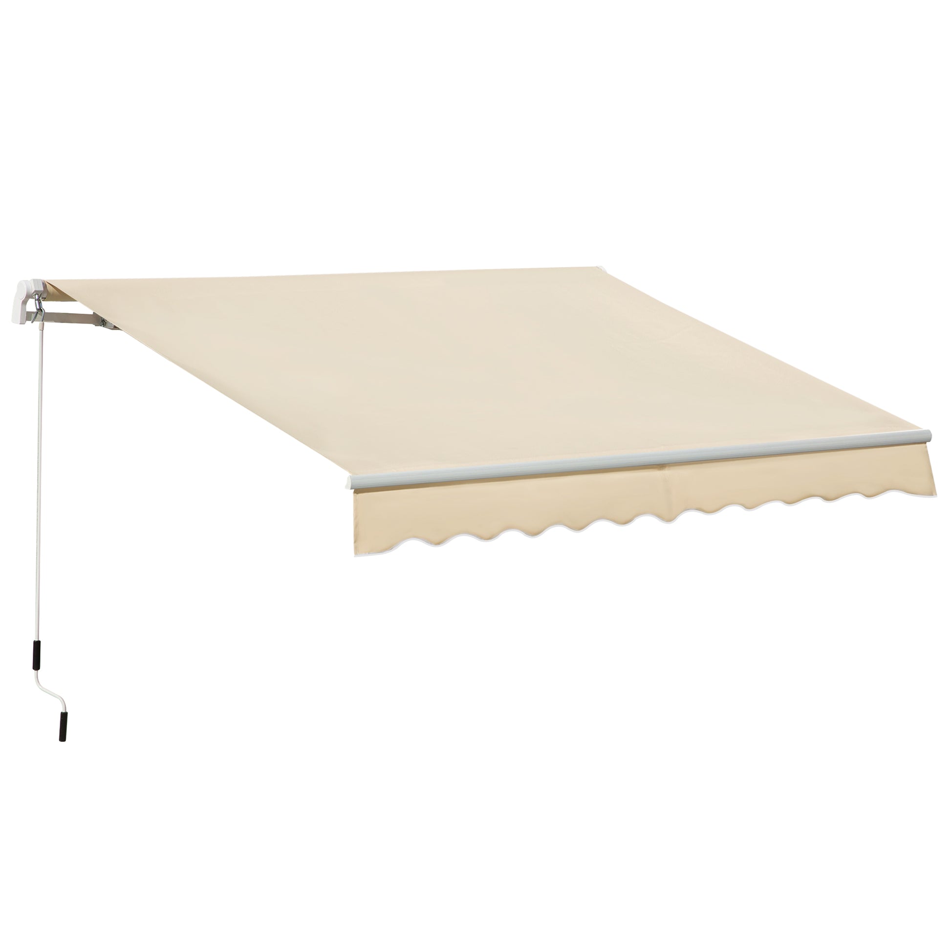3.5M x 2.5M Manual Awning Canopy Retractable Sun Shade Shelter