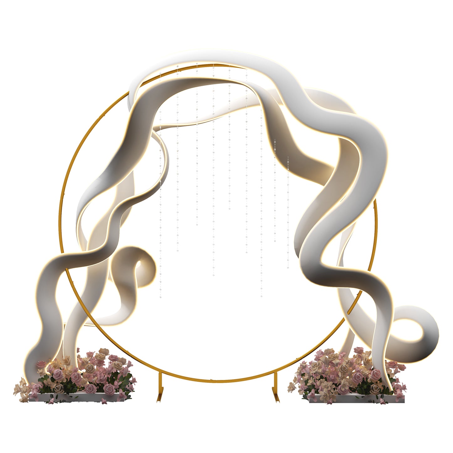 222cm Gold Tone Backdrop Stand