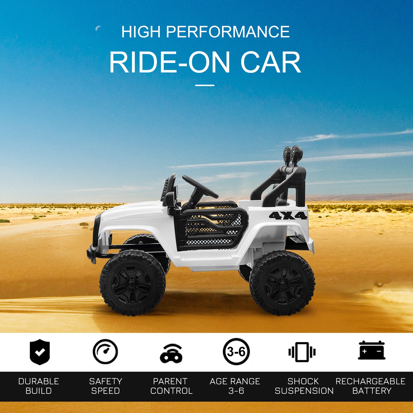 12V Kids Electric Ride On Car Truck Toy SUV with Remote Control