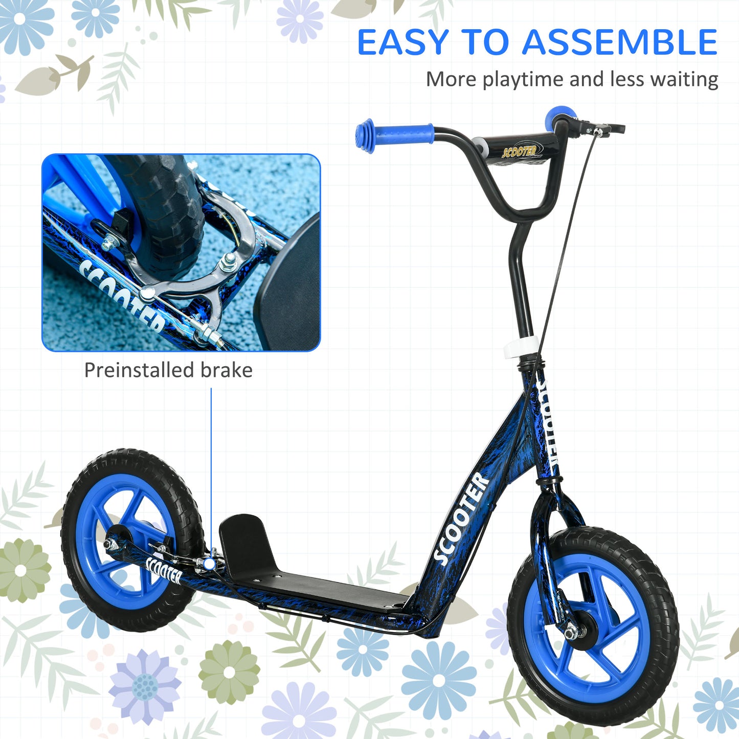 Kids Scooter with Adjustable Handlebar