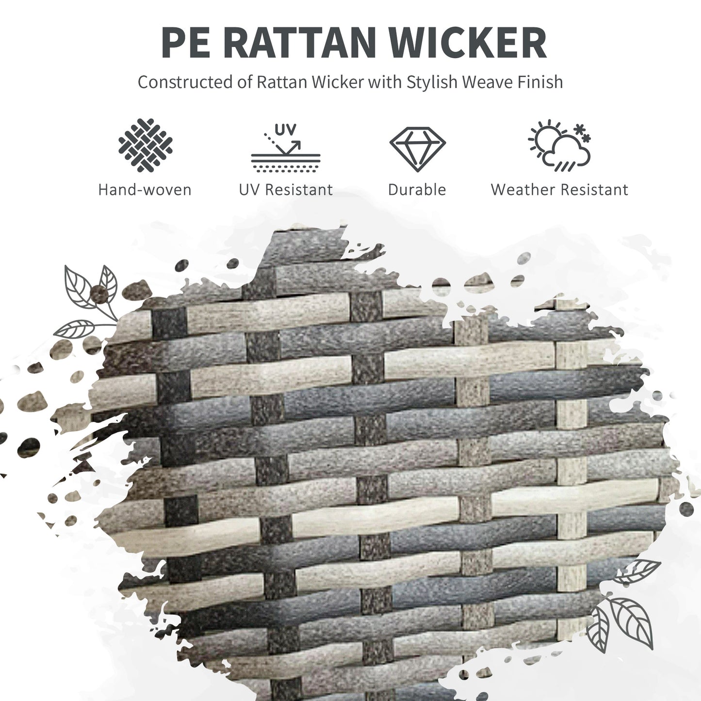 Five-Pieces Rattan Dining Set