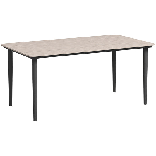 Garden Table, Outdoor Dining Table for 6 People, 160 x 90 x 74 cm