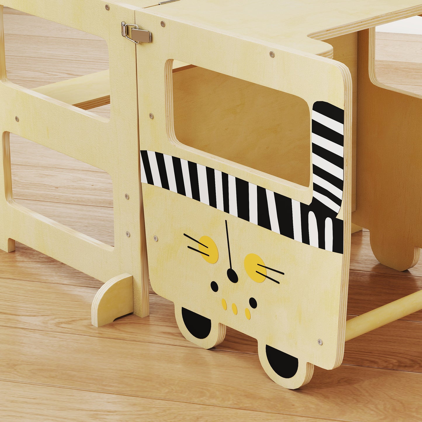 Toddler Step Stool, Standing Tower with Chalkboard