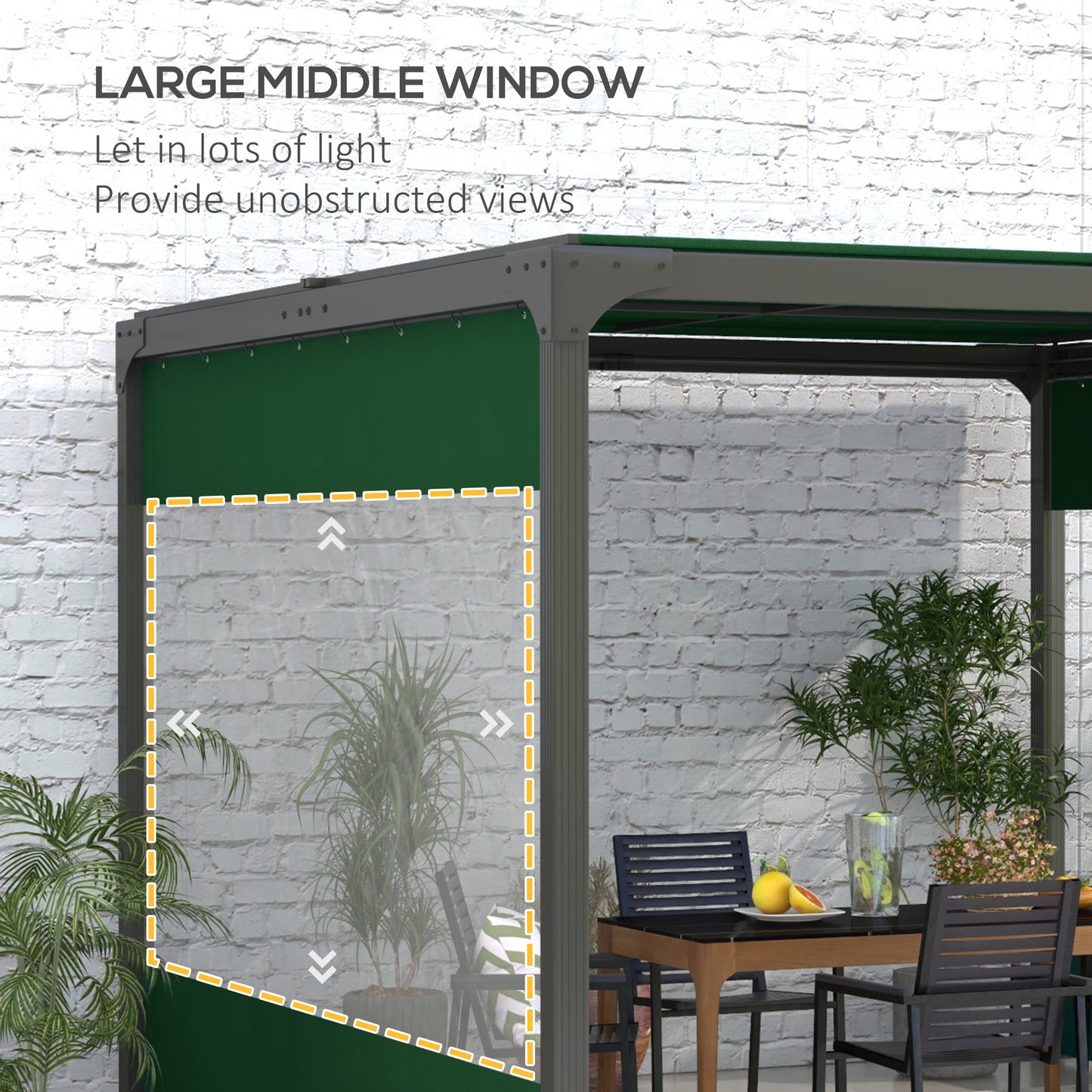 Set of Two 3 x 2m Replacement Pergola Panels