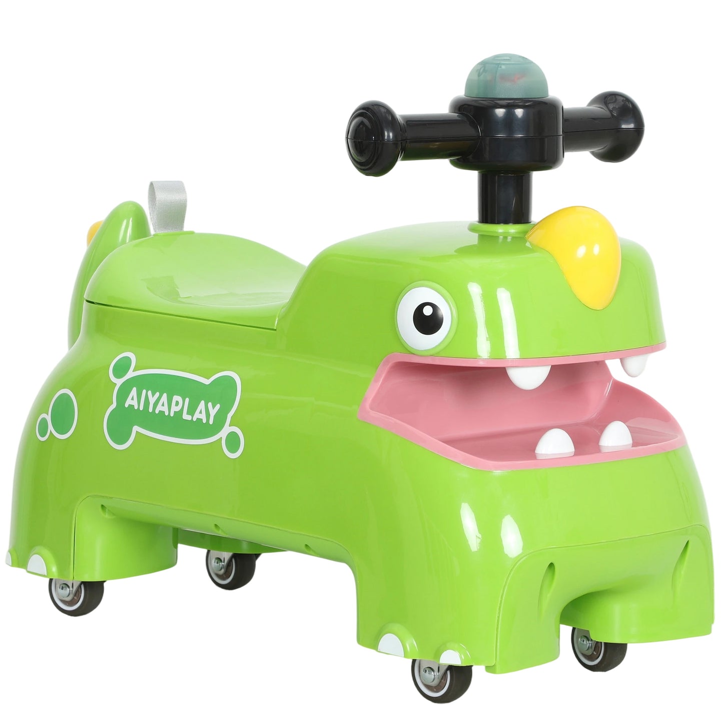 Kids Ride On Car, Dinosaur Foot to Floor Slider with Storage