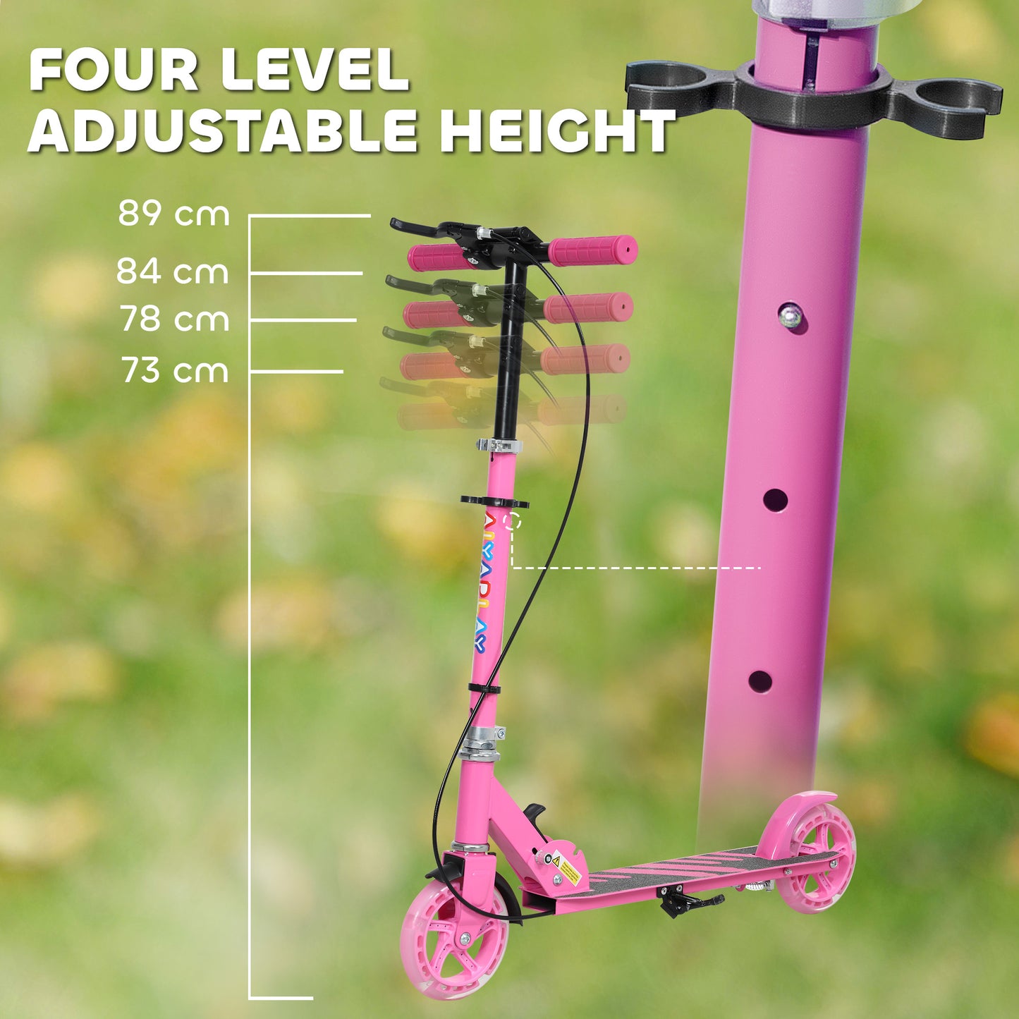 Scooter for Kids Aged 3-8 Years, with Adjustable Handle
