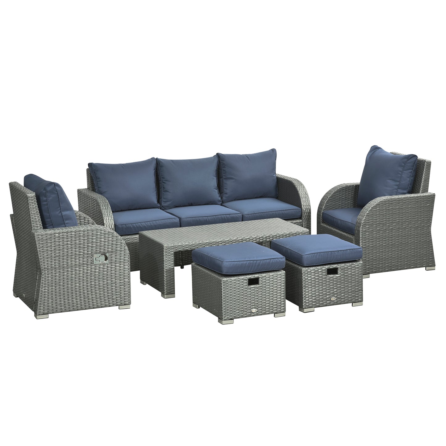 Six-piece Outdoor Rattan Dining Set