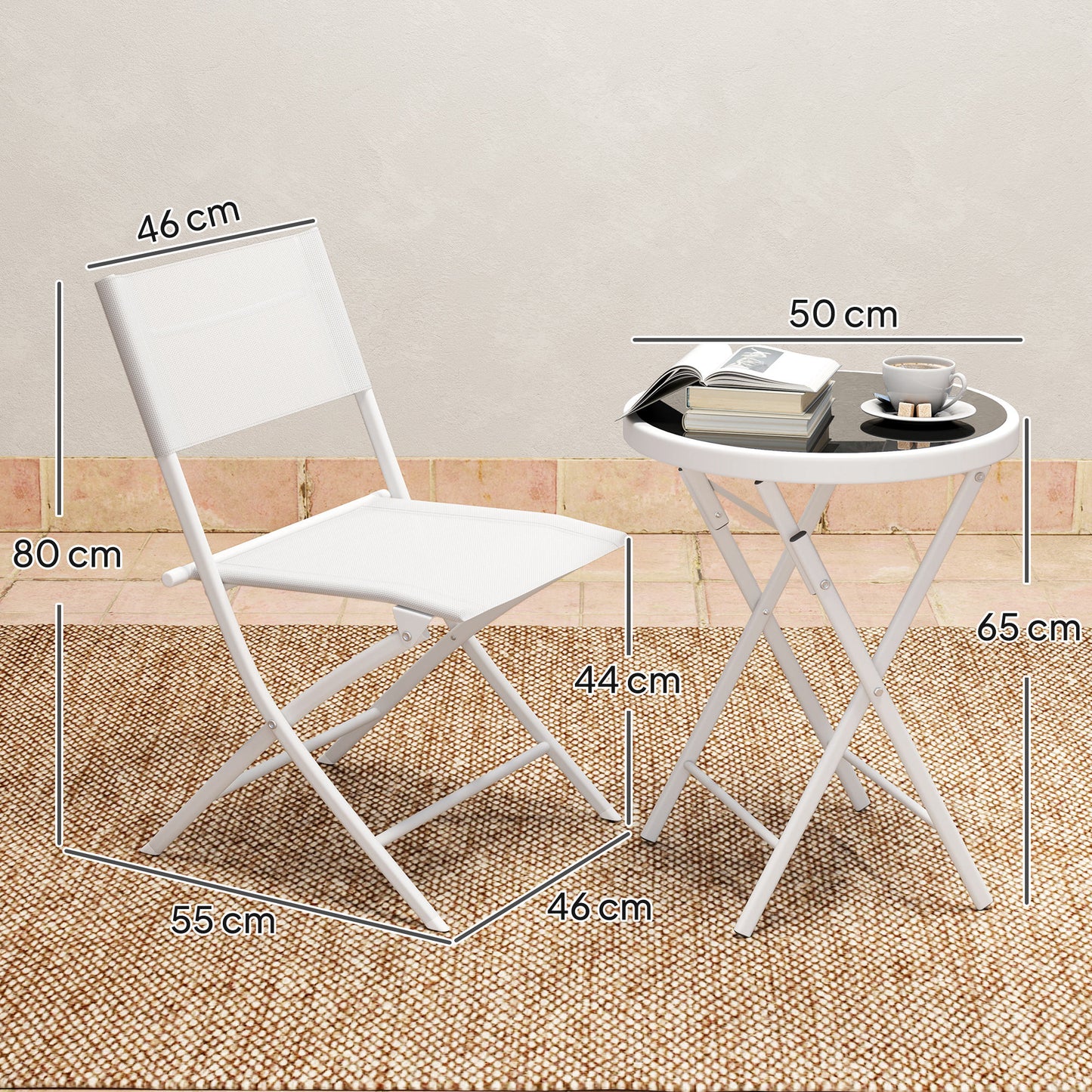 3 Pieces Outdoor Bistro Set (1)